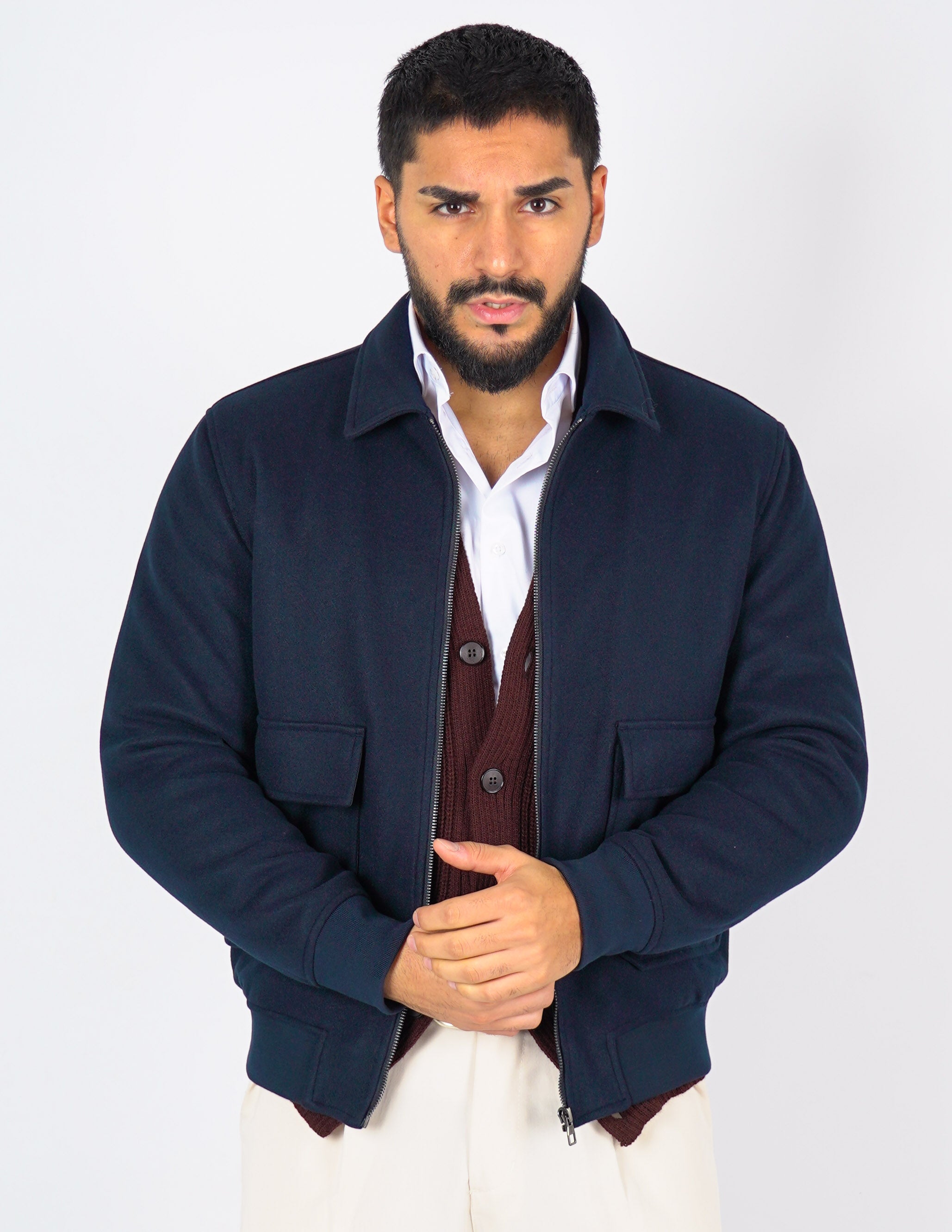 cappottino con collo imbottito