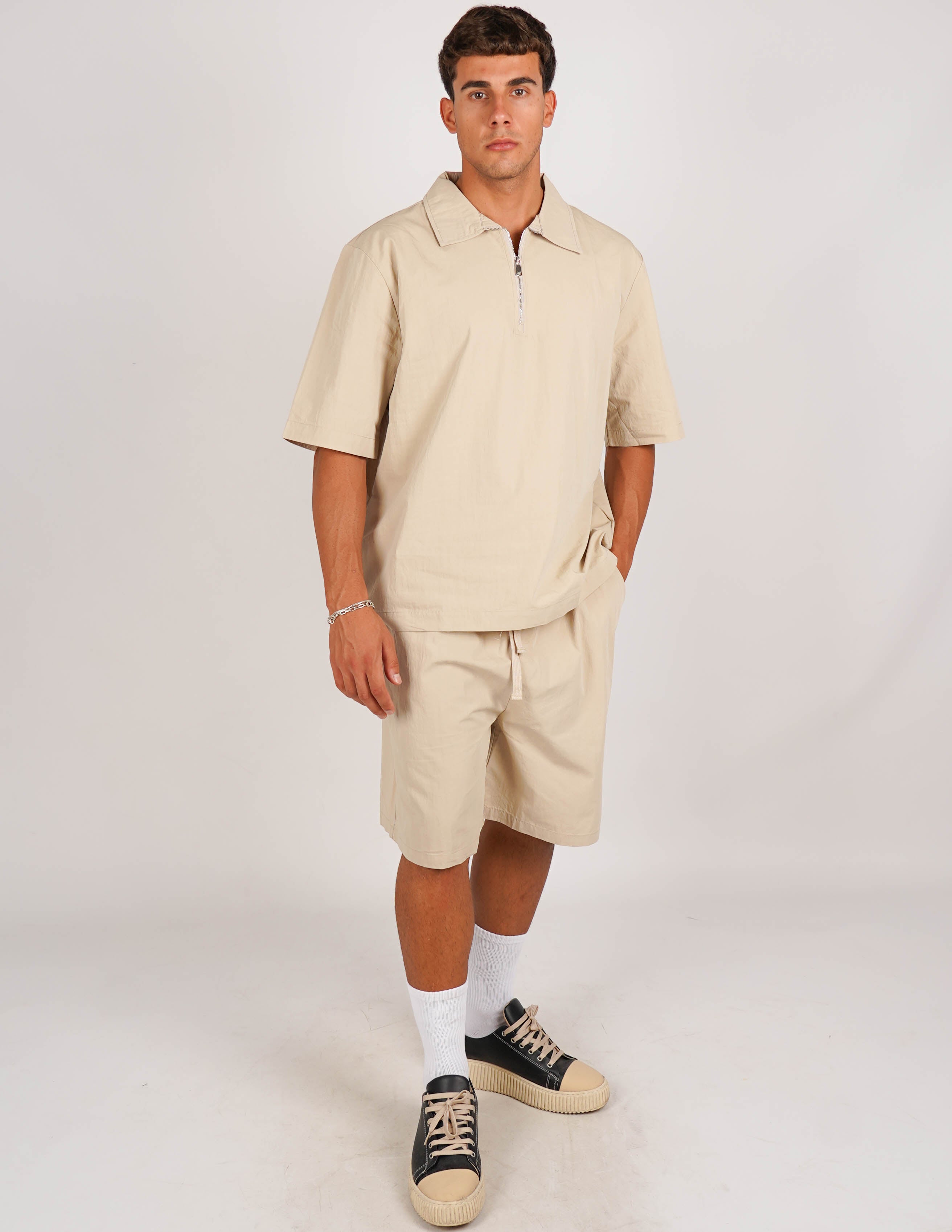 COORDINATO POLO CON ZIP