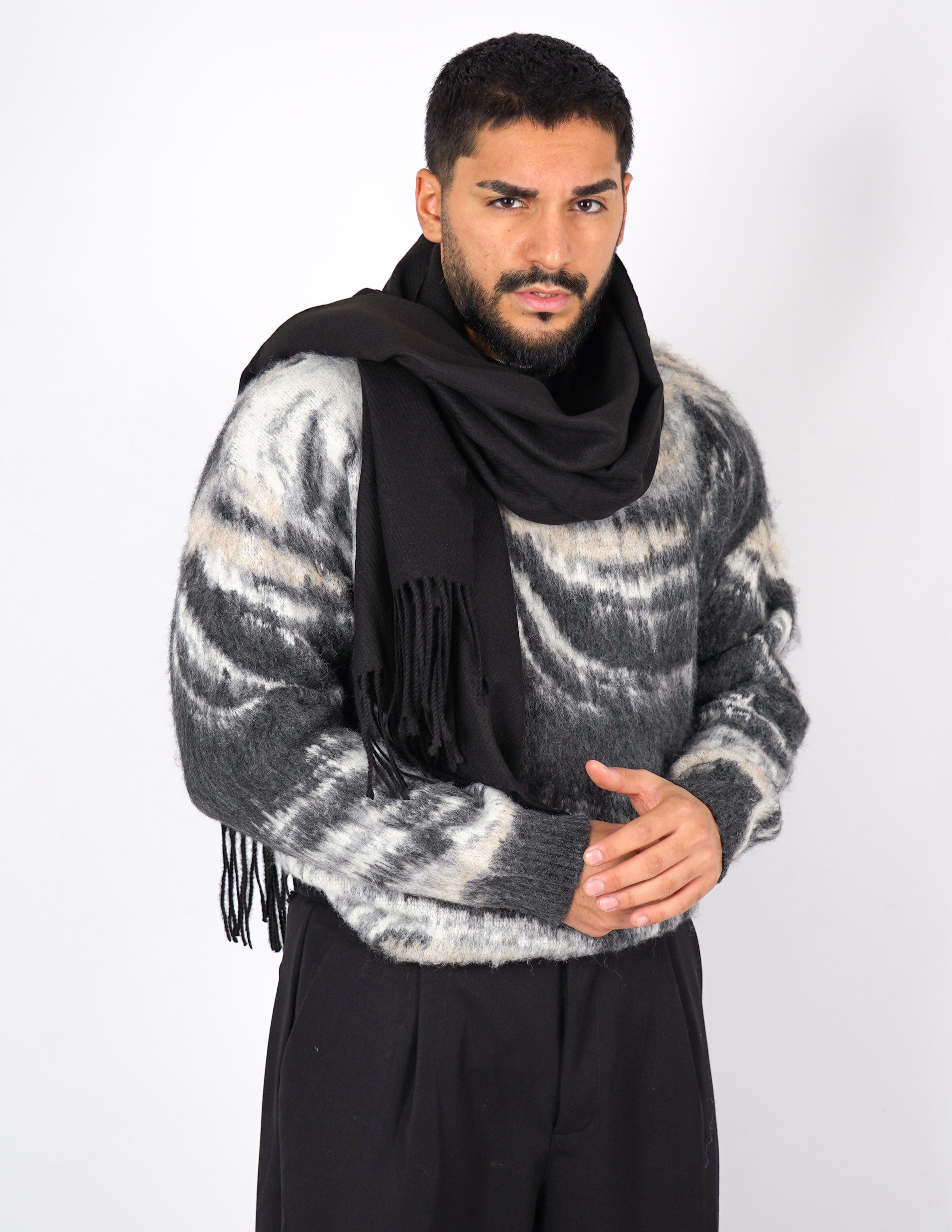 MAGLIONE A FANTASIA IN MISTO LANA