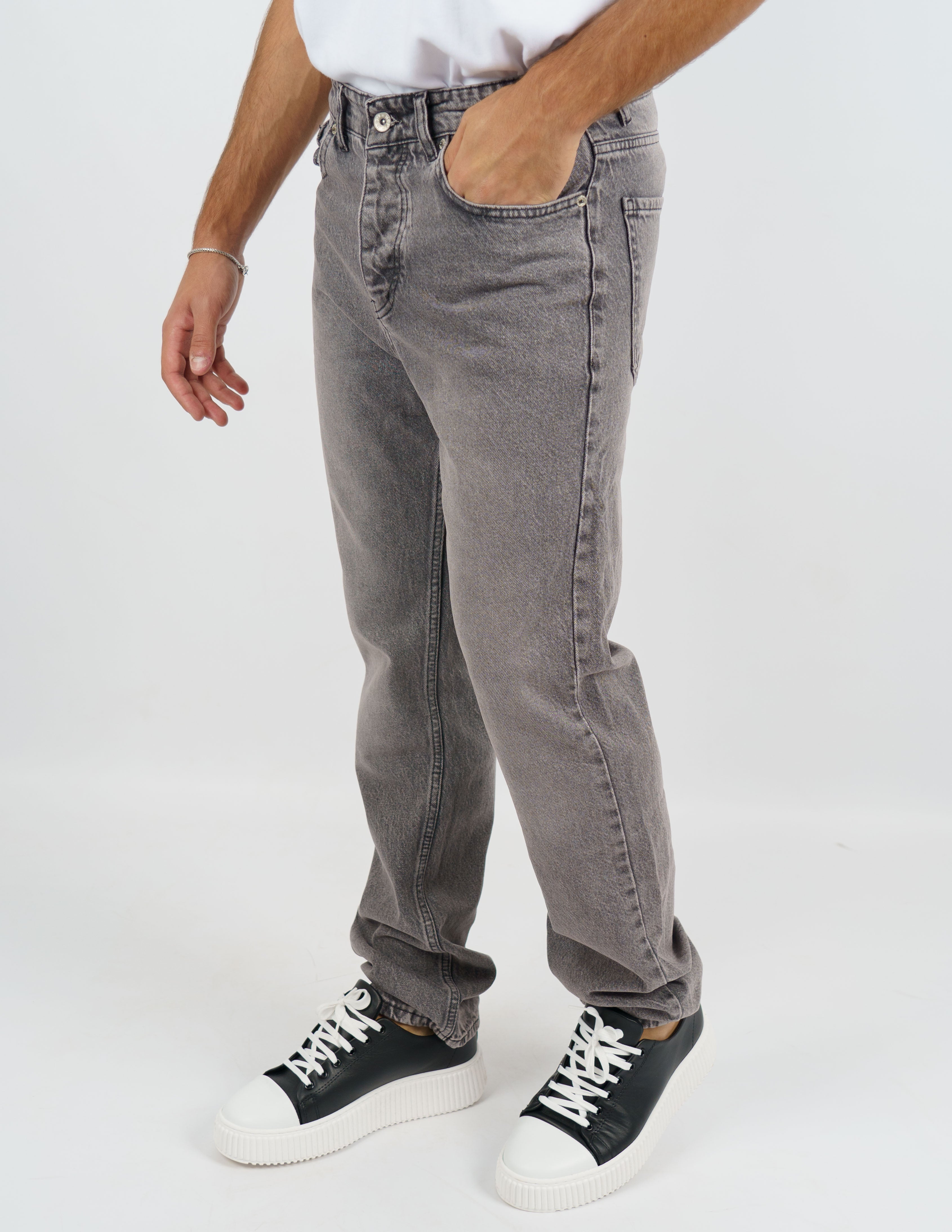 jeans uomo baggy regular fit