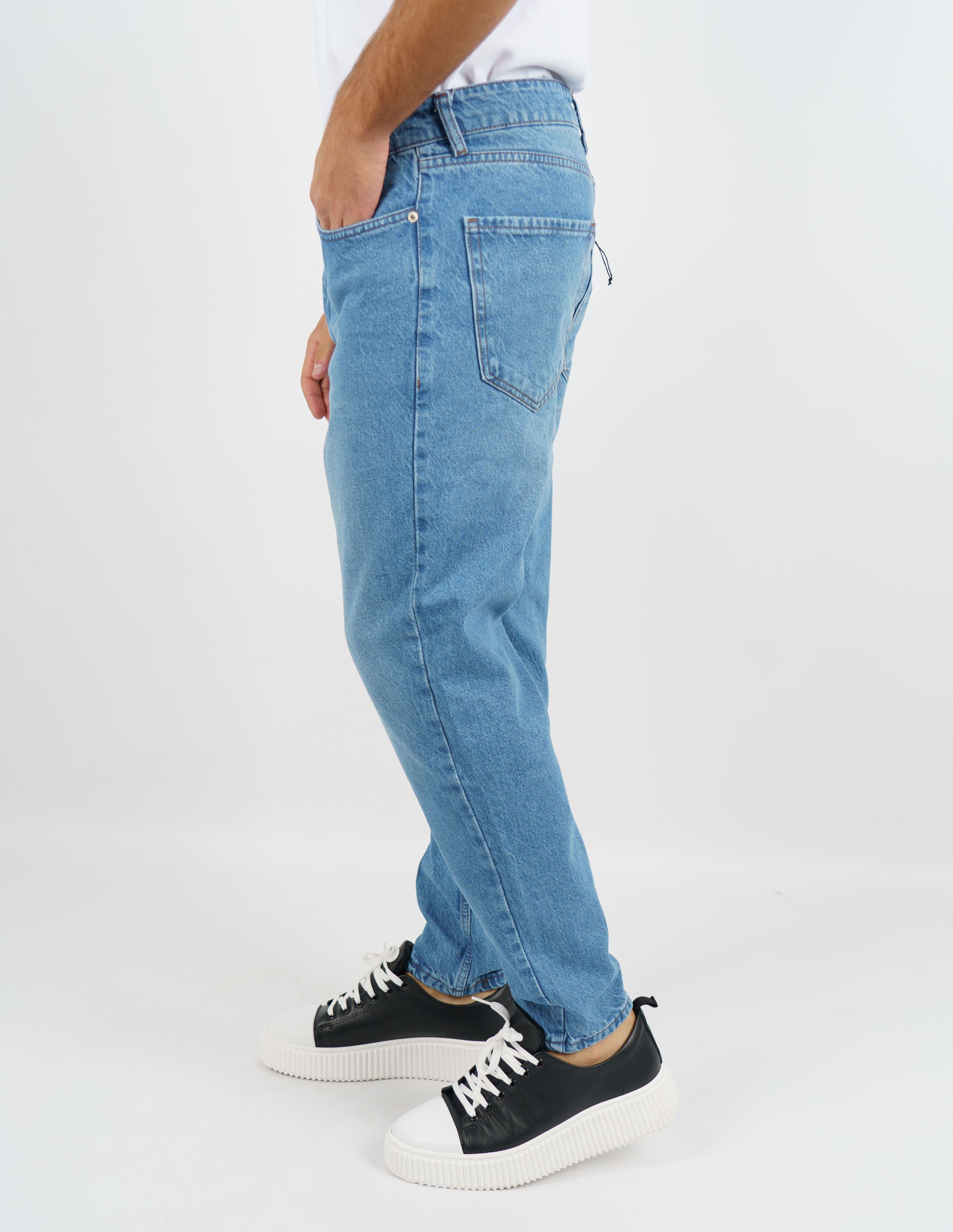 jeans carrot fit cinque tasche