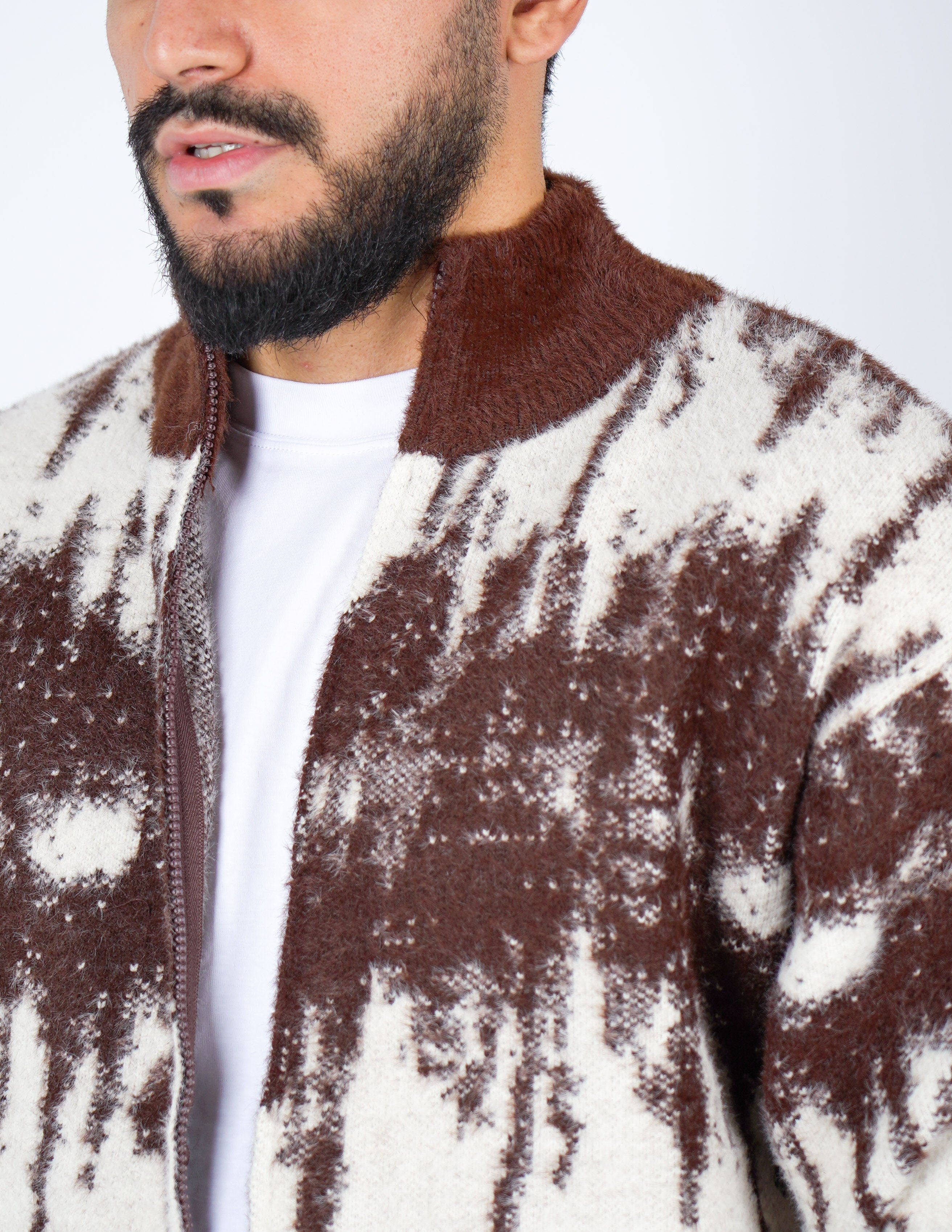 CARDIGAN CON DOPPIA ZIP A FANTASIA