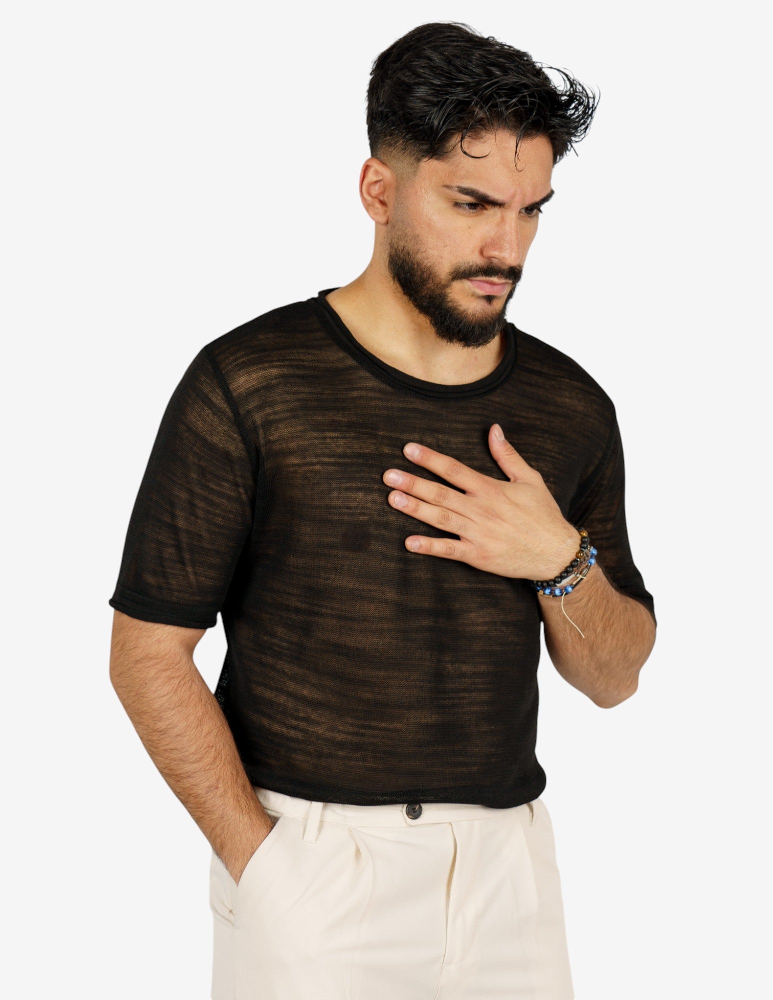 t-shirt in maglia leggera