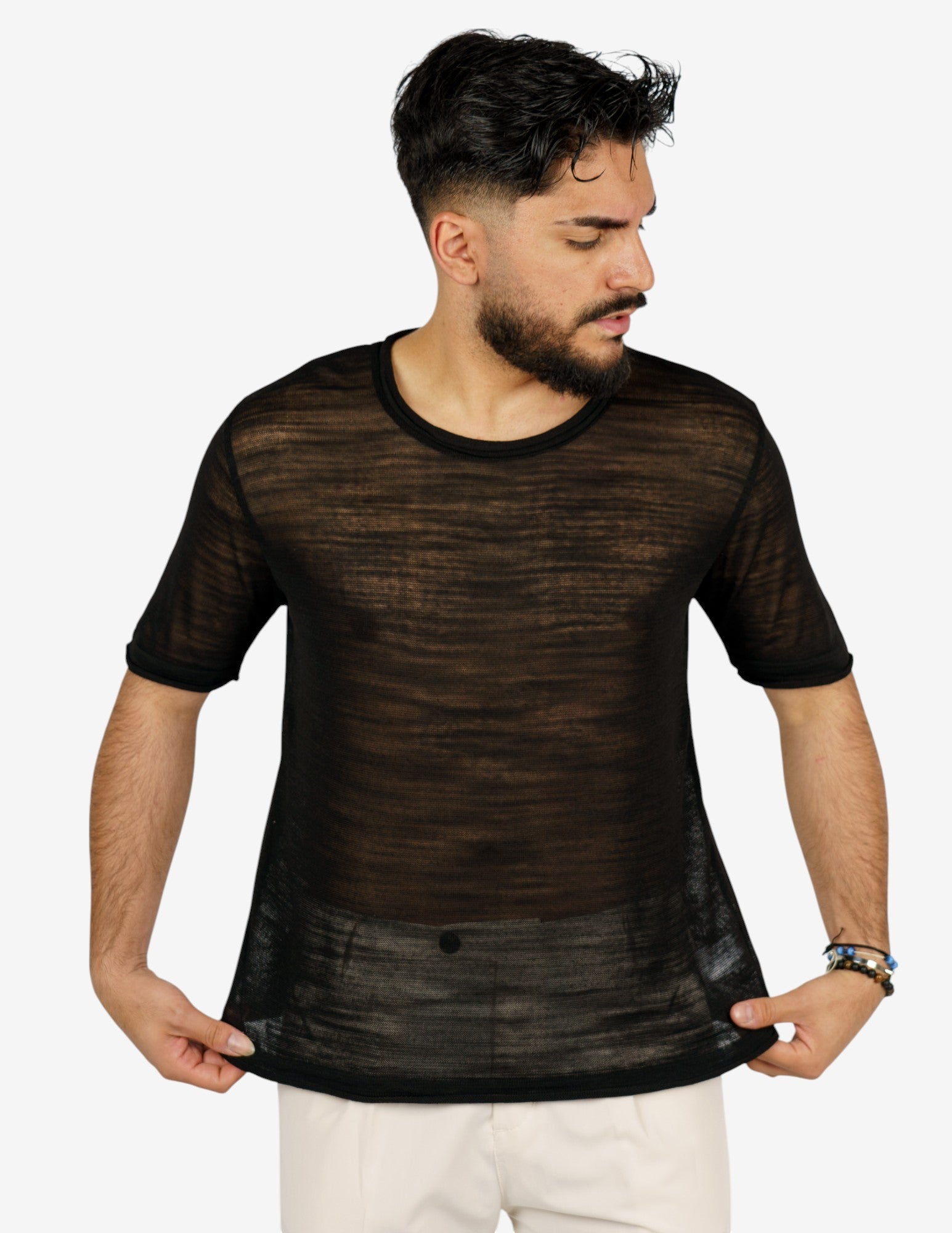 t-shirt in maglia leggera