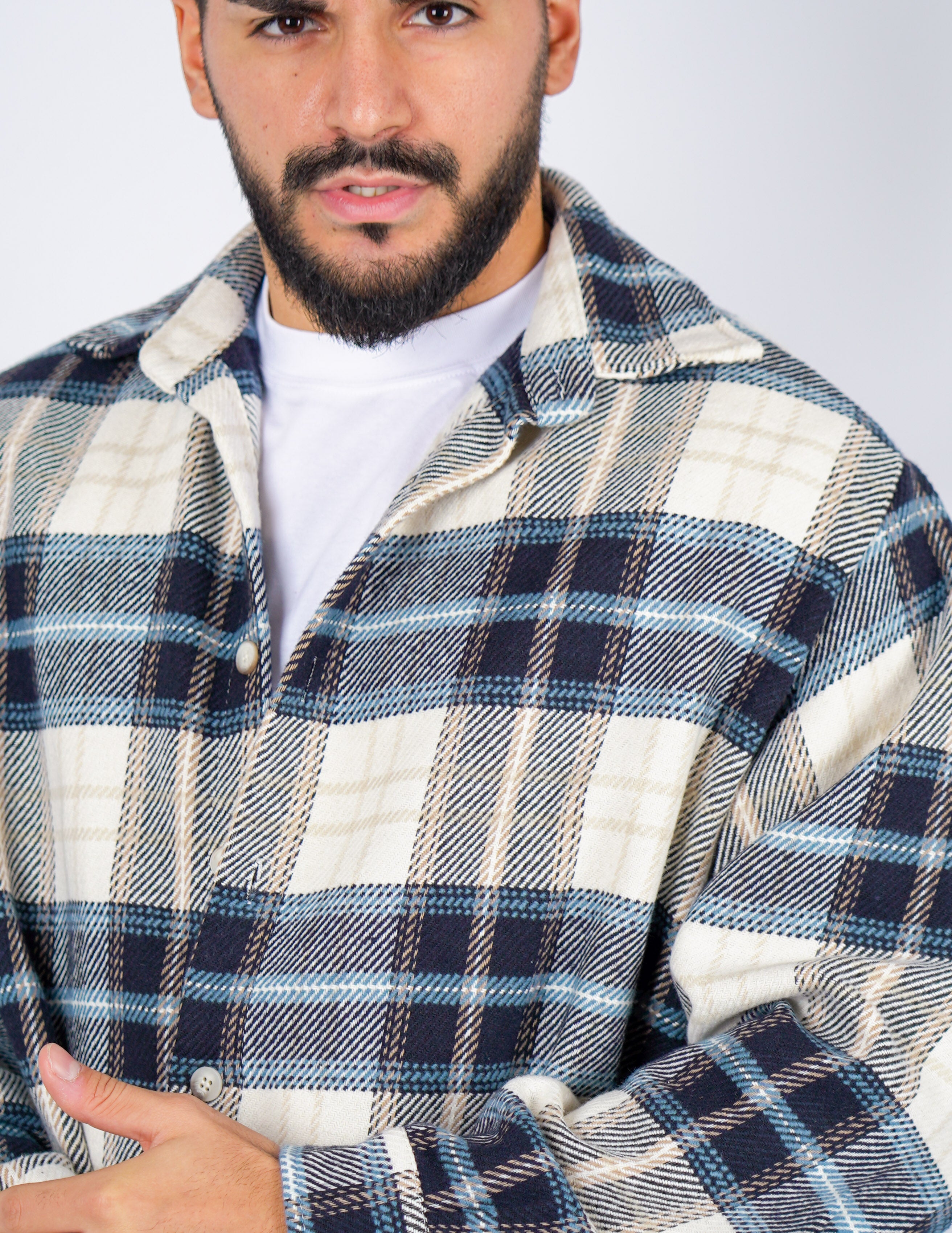 CAMICIA A QUADRI CROP FIT