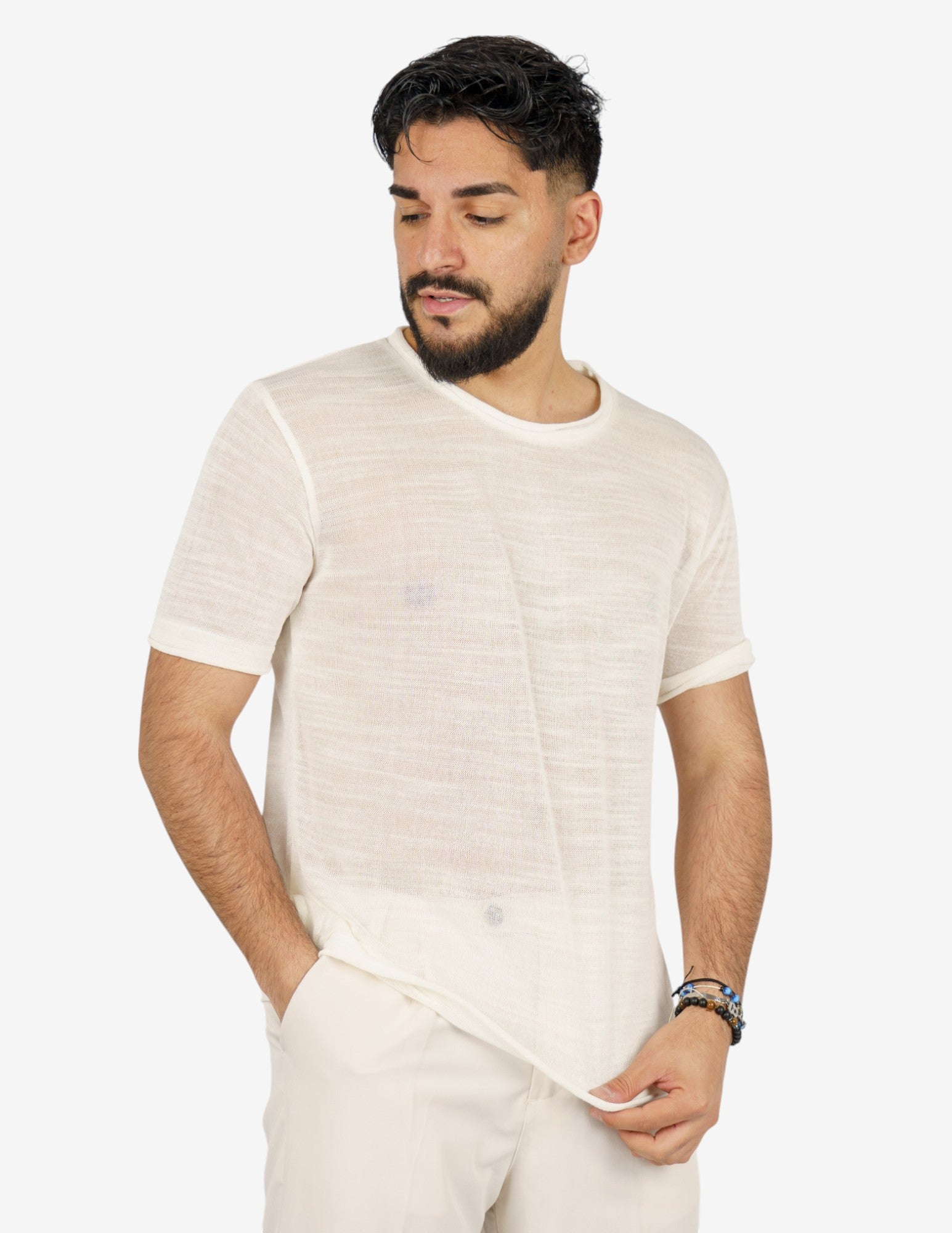 t-shirt in maglia leggera