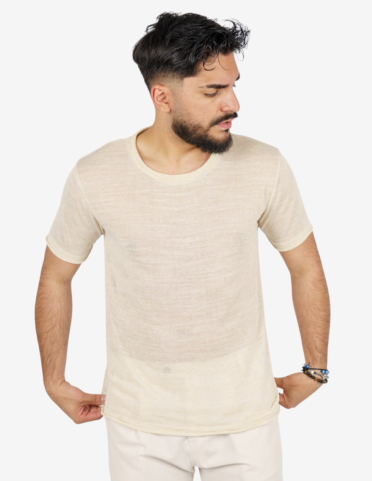 t-shirt in maglia leggera