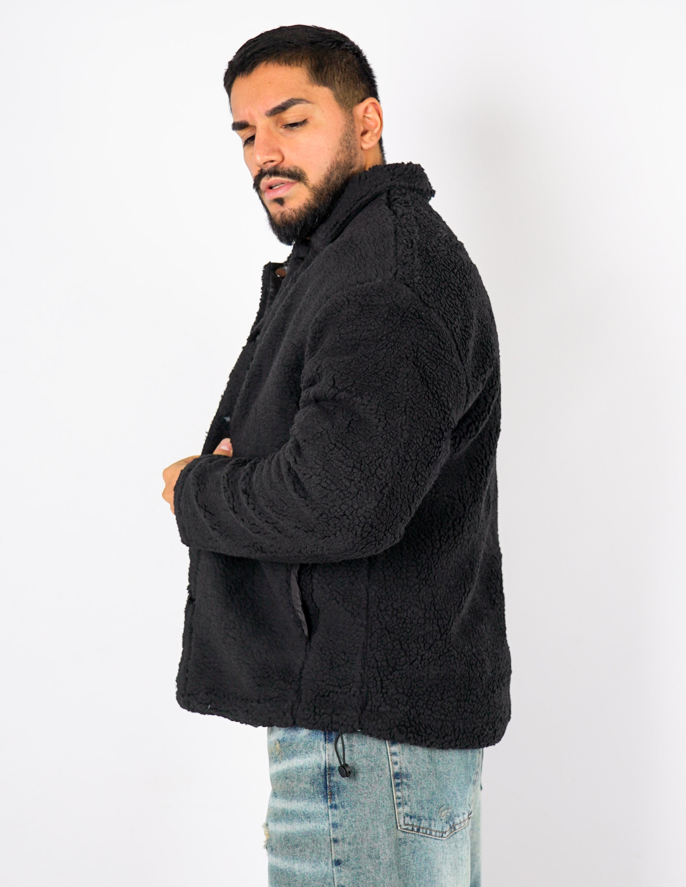 Giubbino con collo teddy