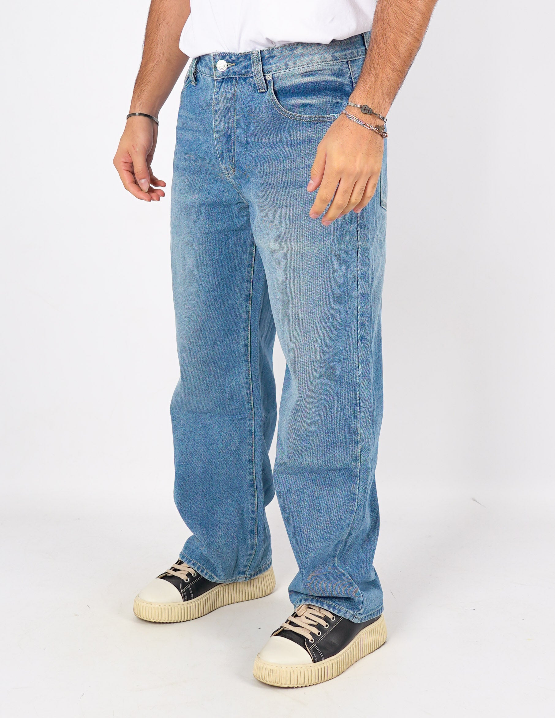 jeans cinque tasche baggy fit