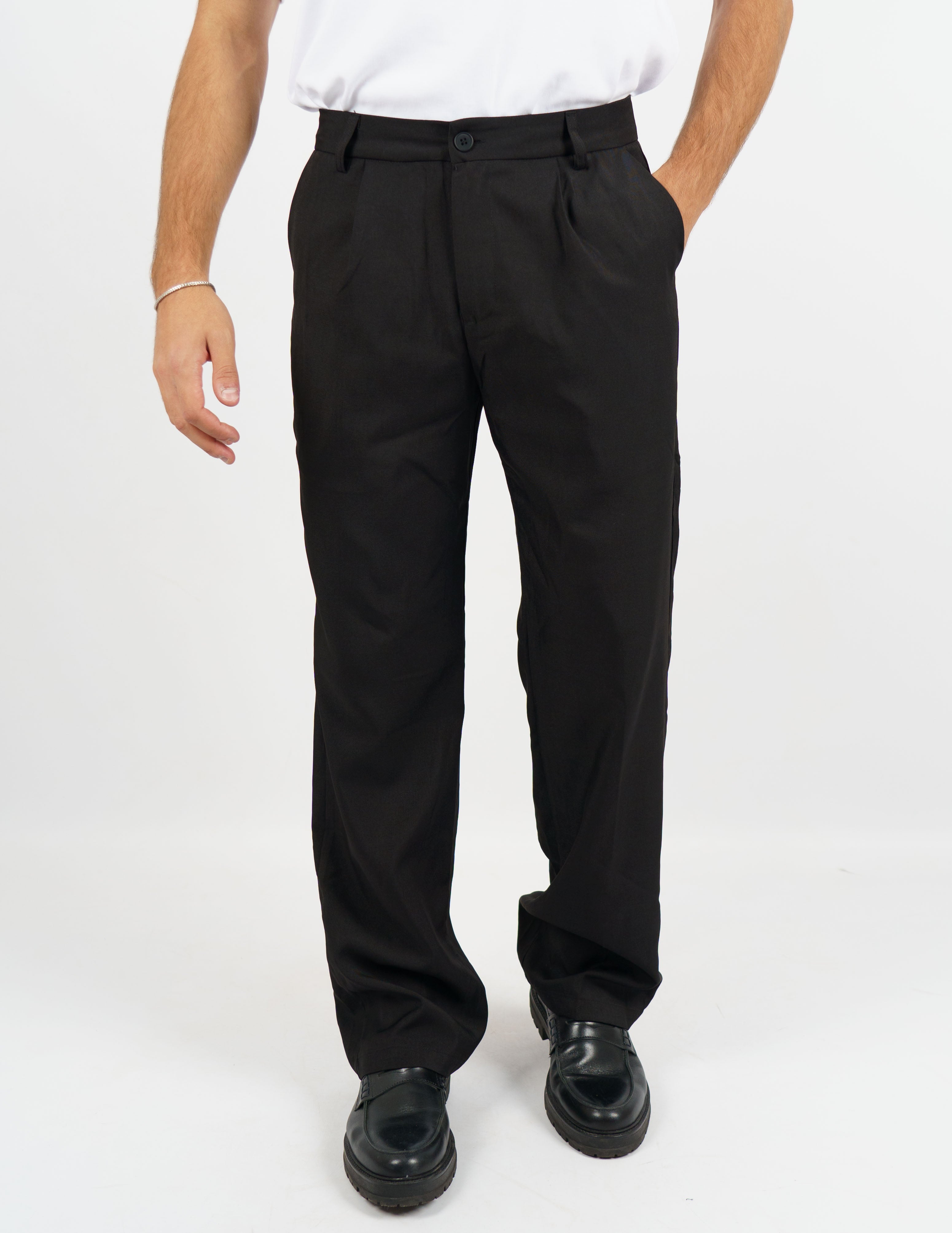 Pantalone con pence baggy