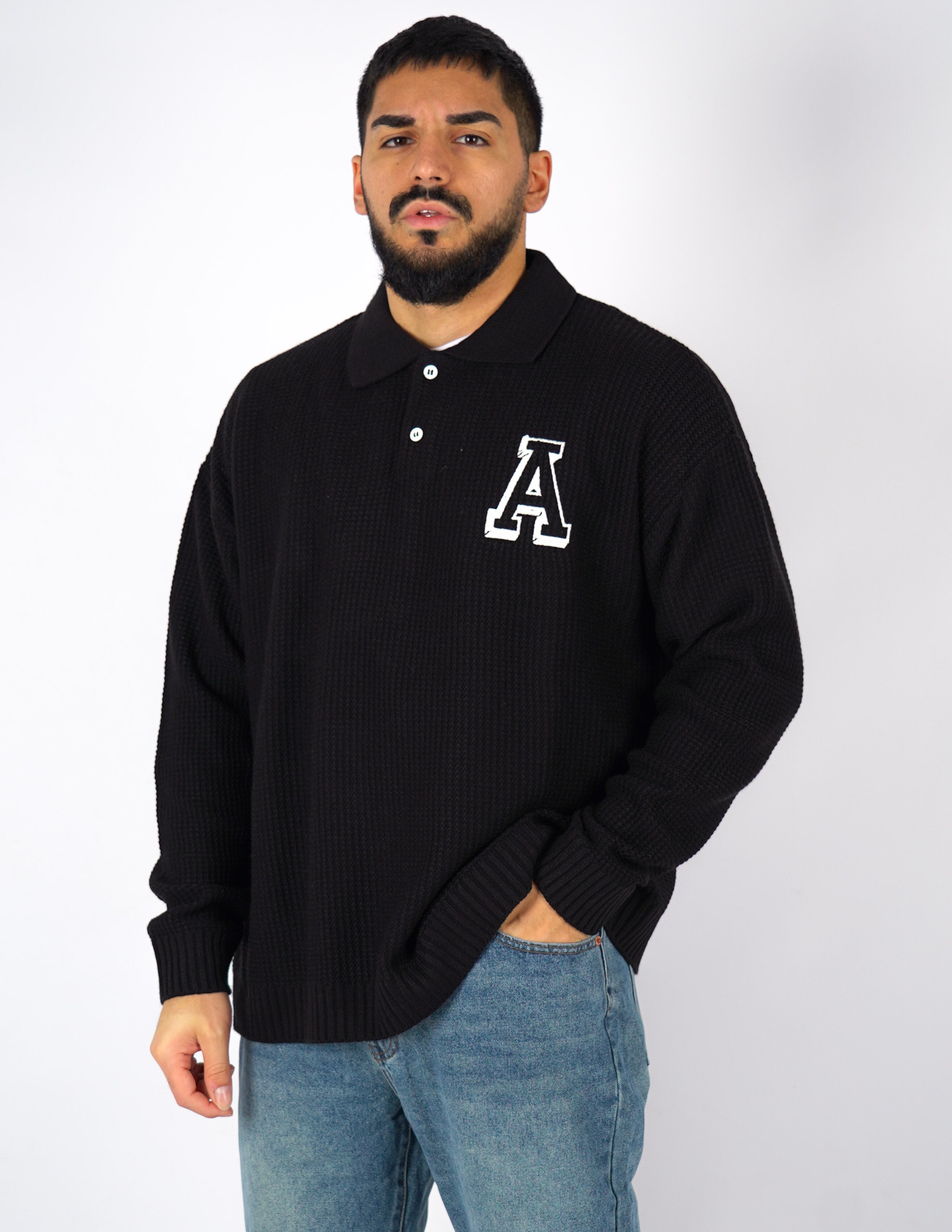 Polo Oversize con ricamo