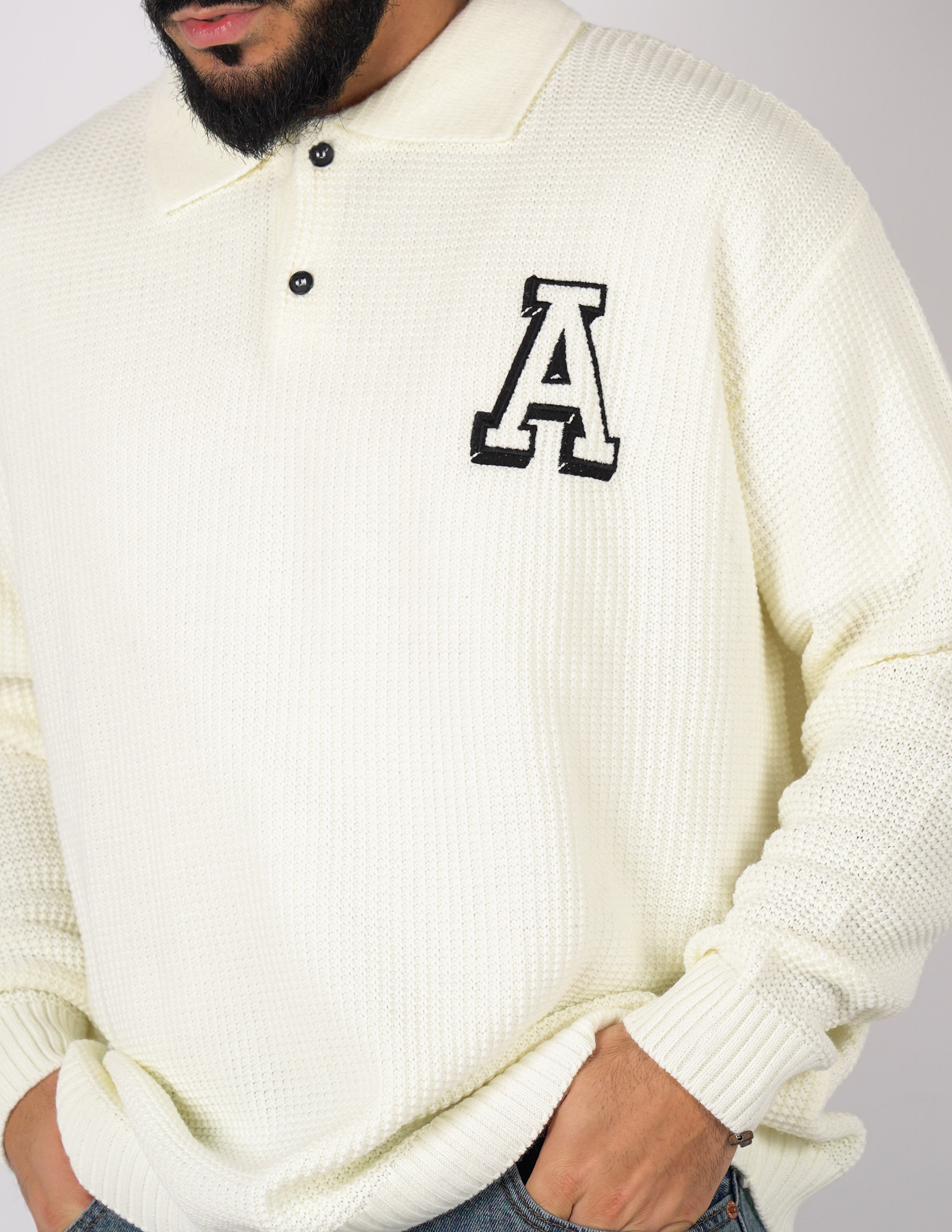 Polo Oversize con ricamo