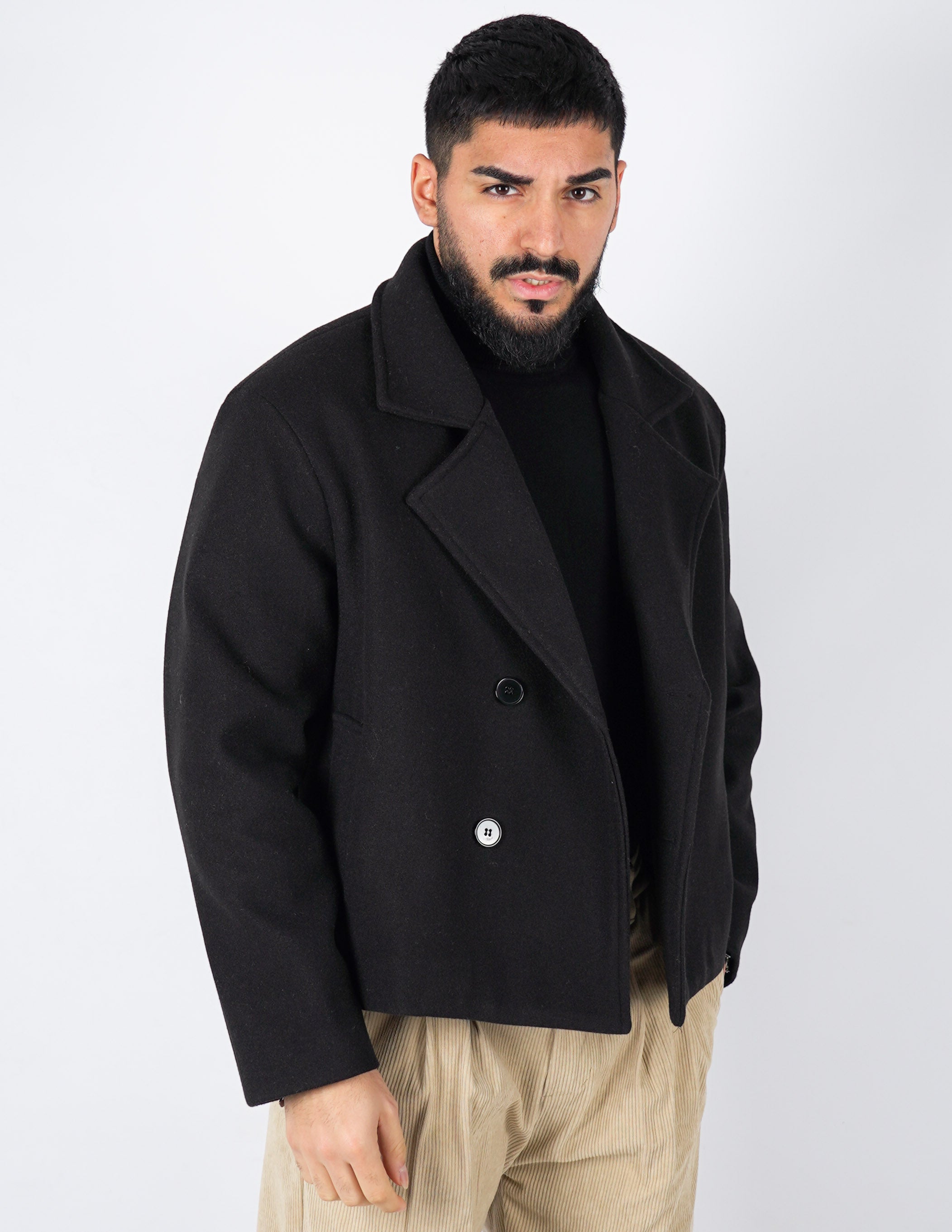 Cappottino doppiopetto CROP FIT