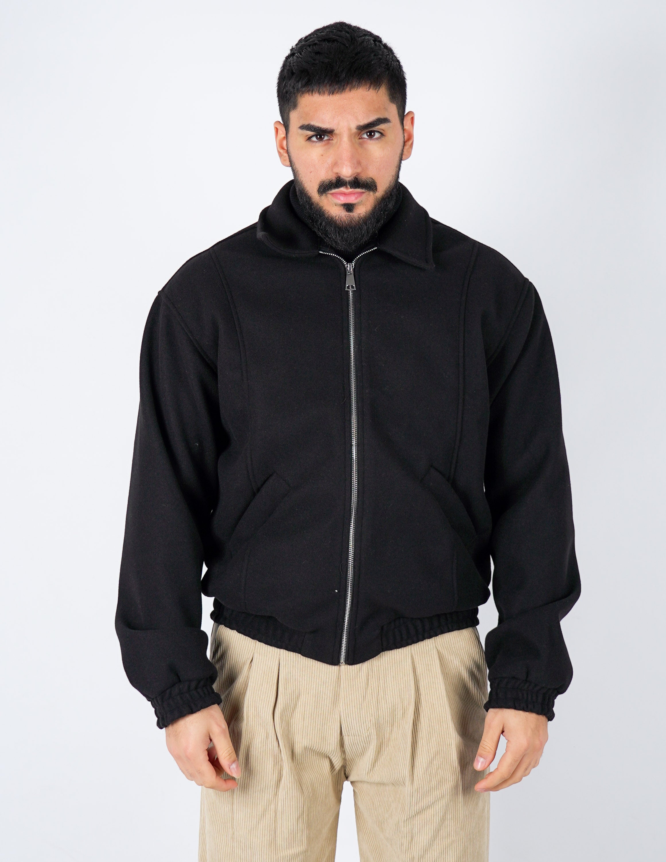 Cappottino in lano con collo