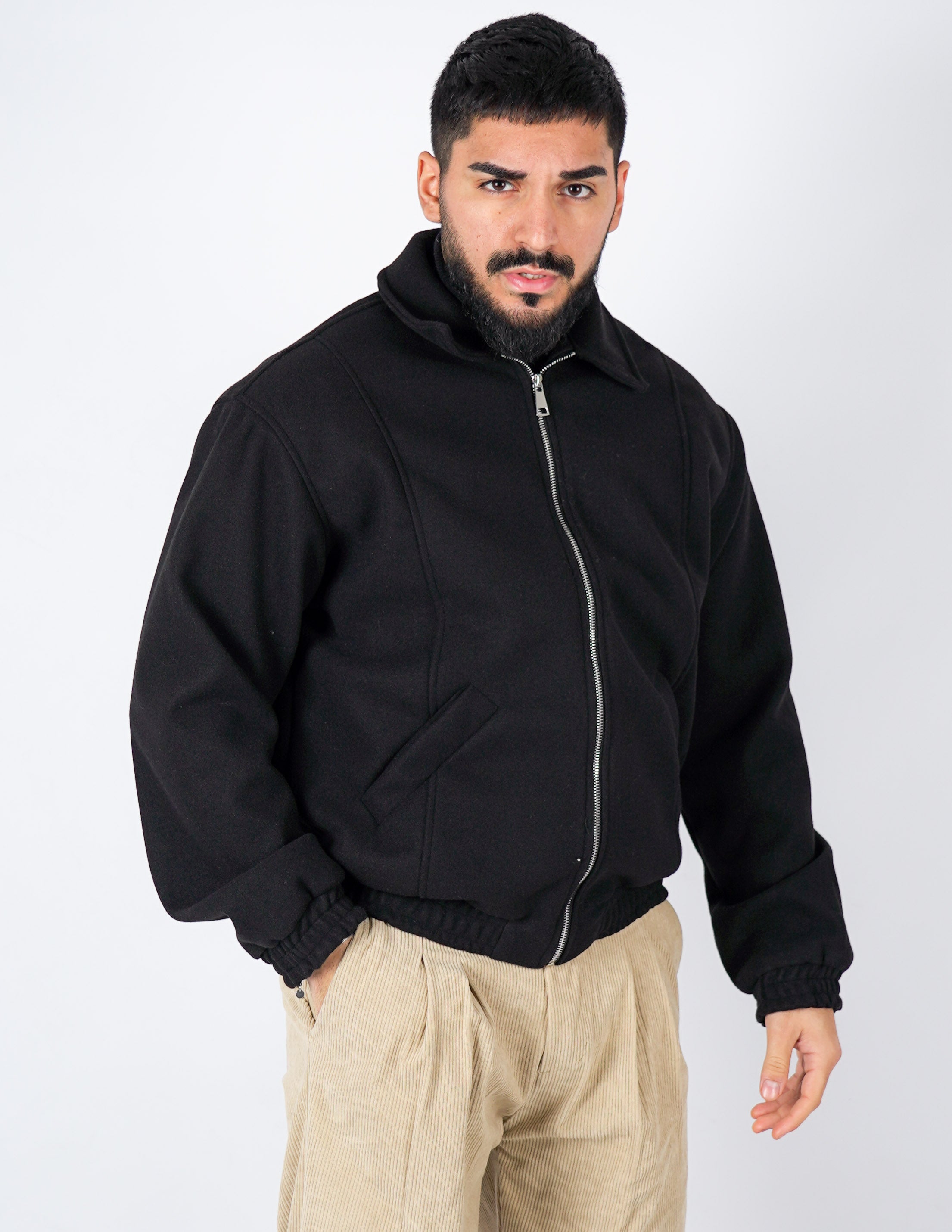 Cappottino in lano con collo