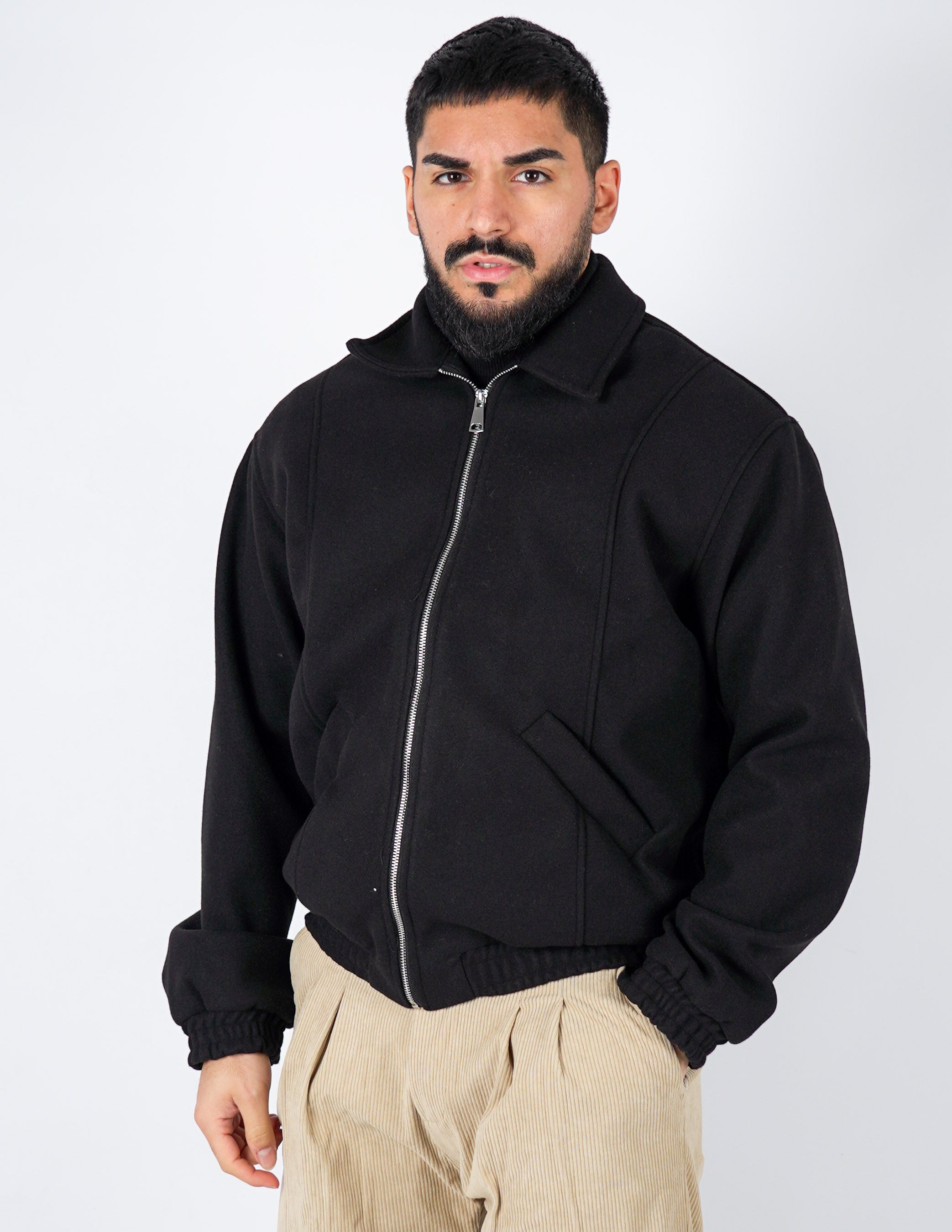 Cappottino in lano con collo