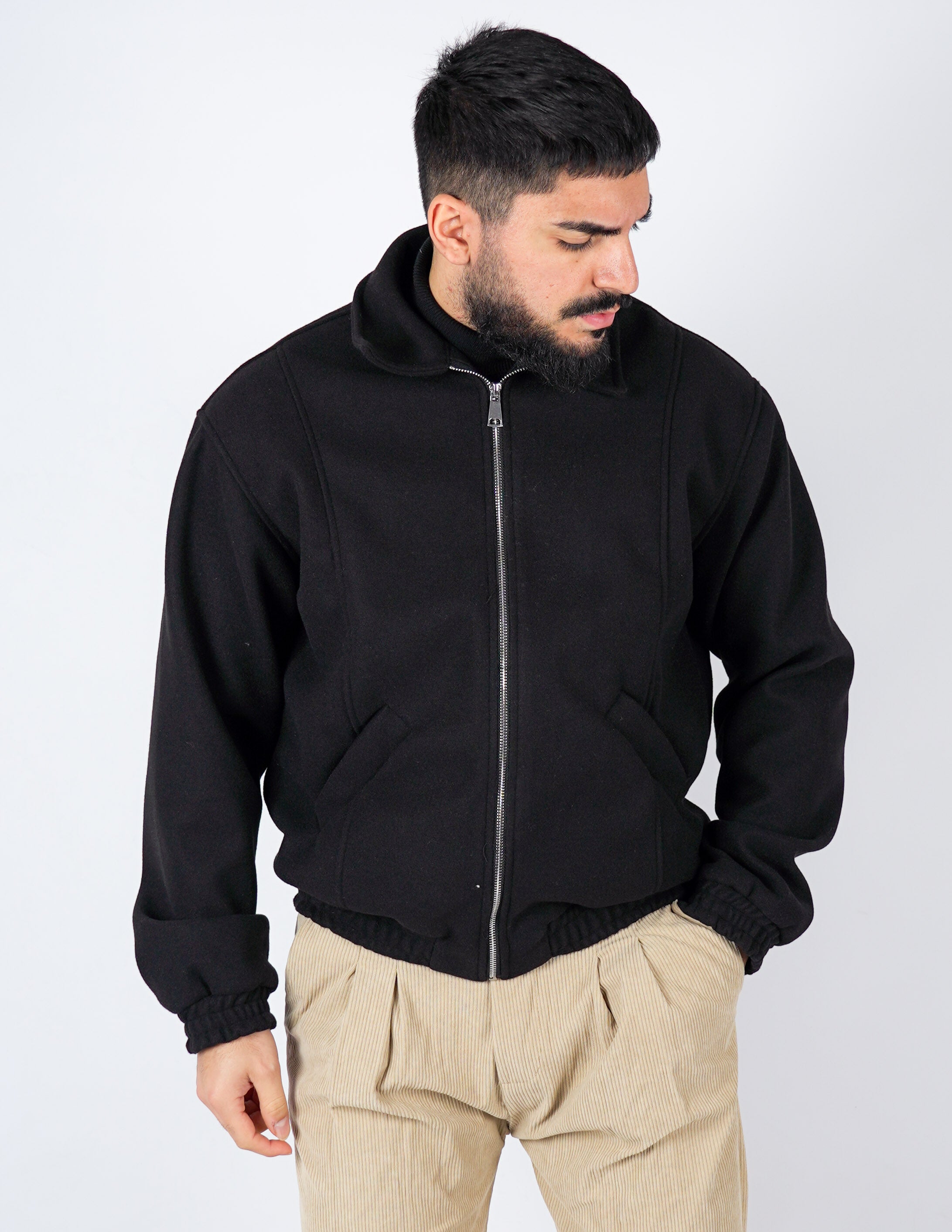 Cappottino in lano con collo