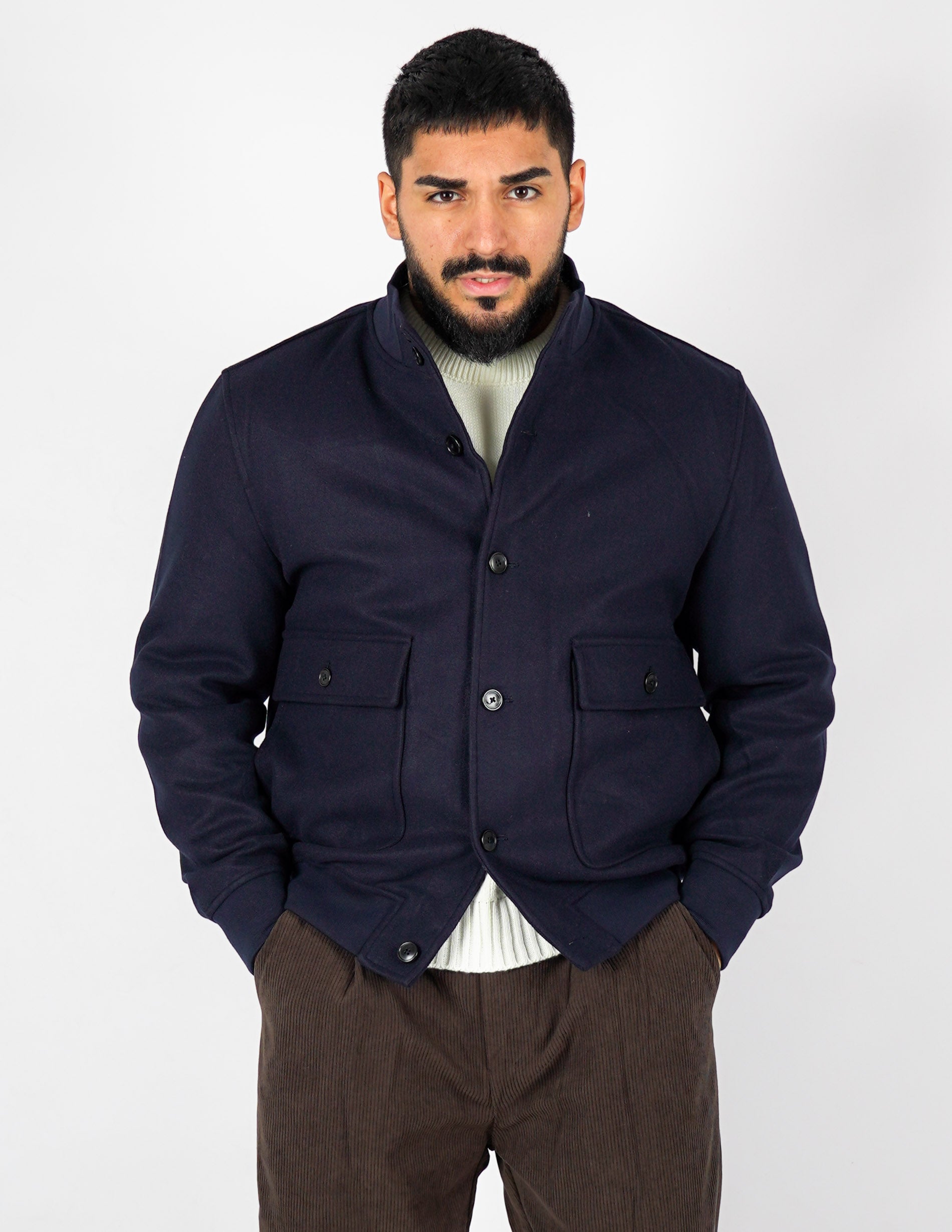 Cappotto con collo e bottoni