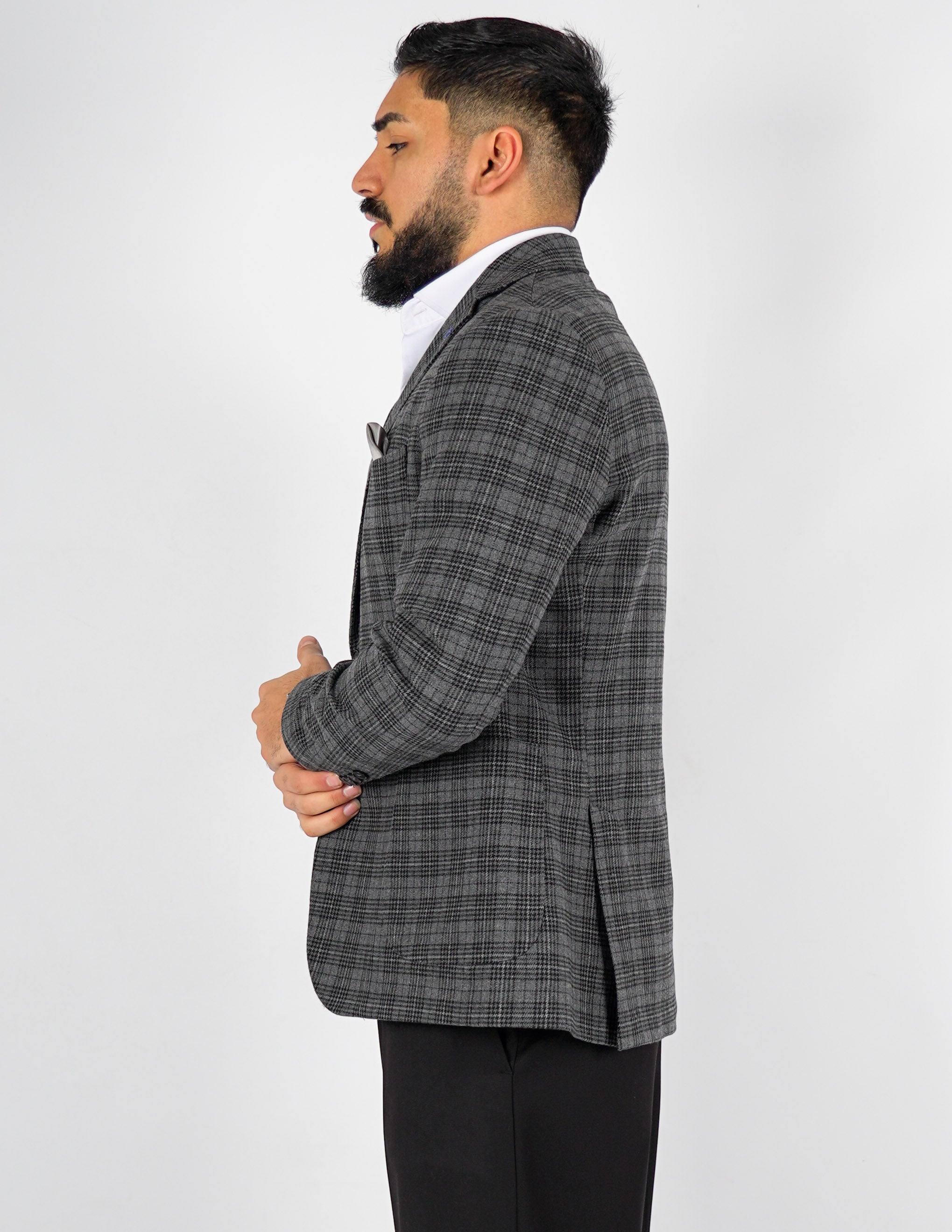 GIACCA MONOPETTO UOMO A QUADRI