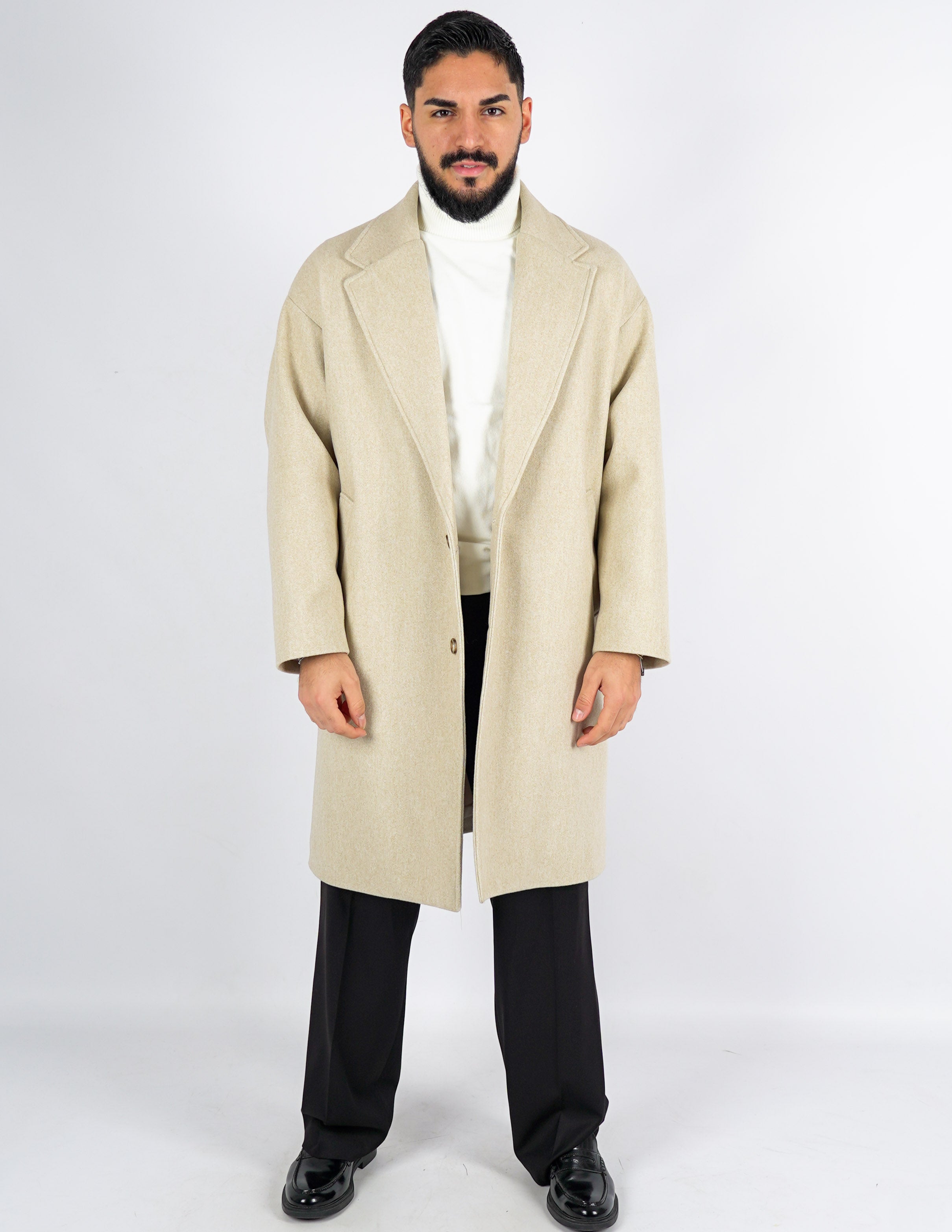 cappotto elegante monopetto oversize