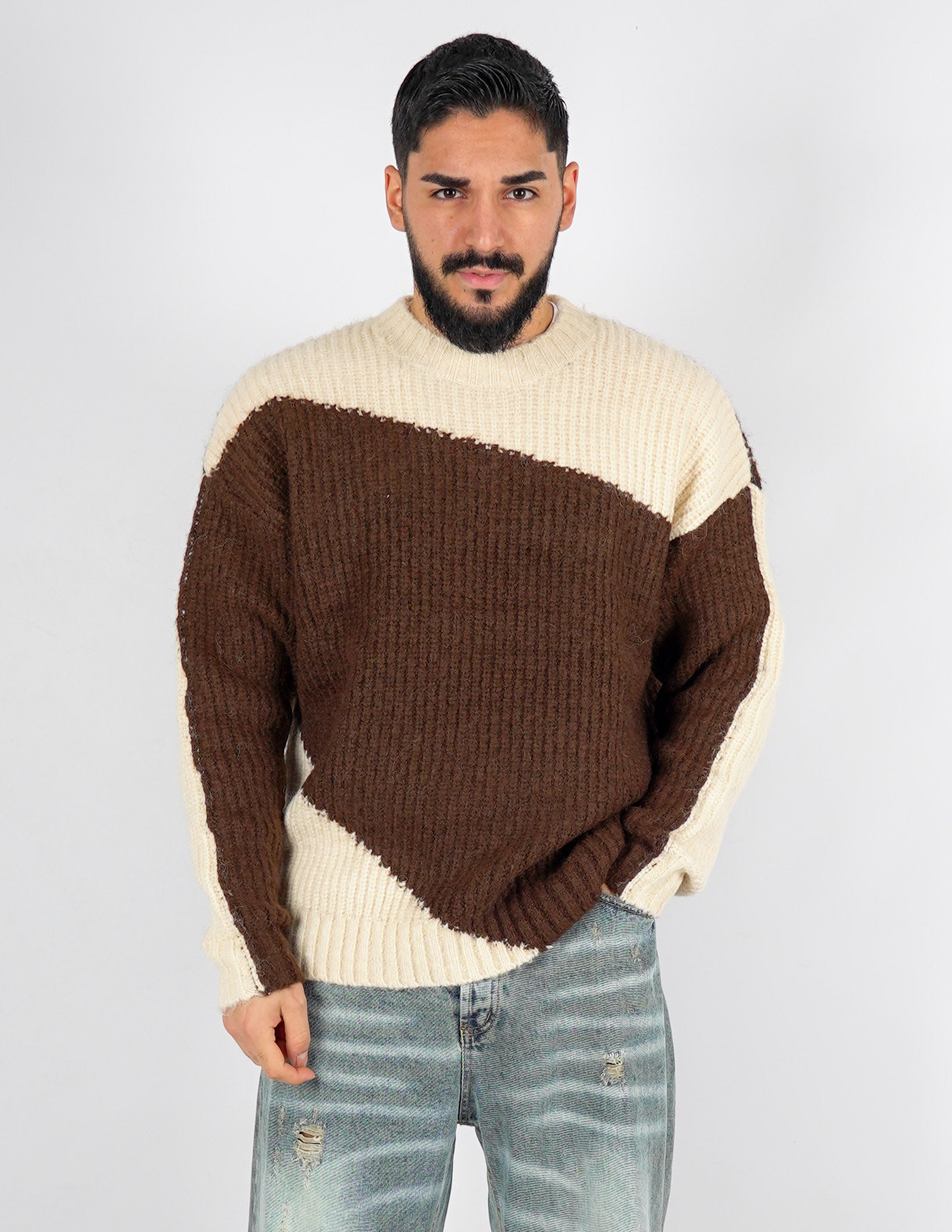 Maglione pesante in tarsio