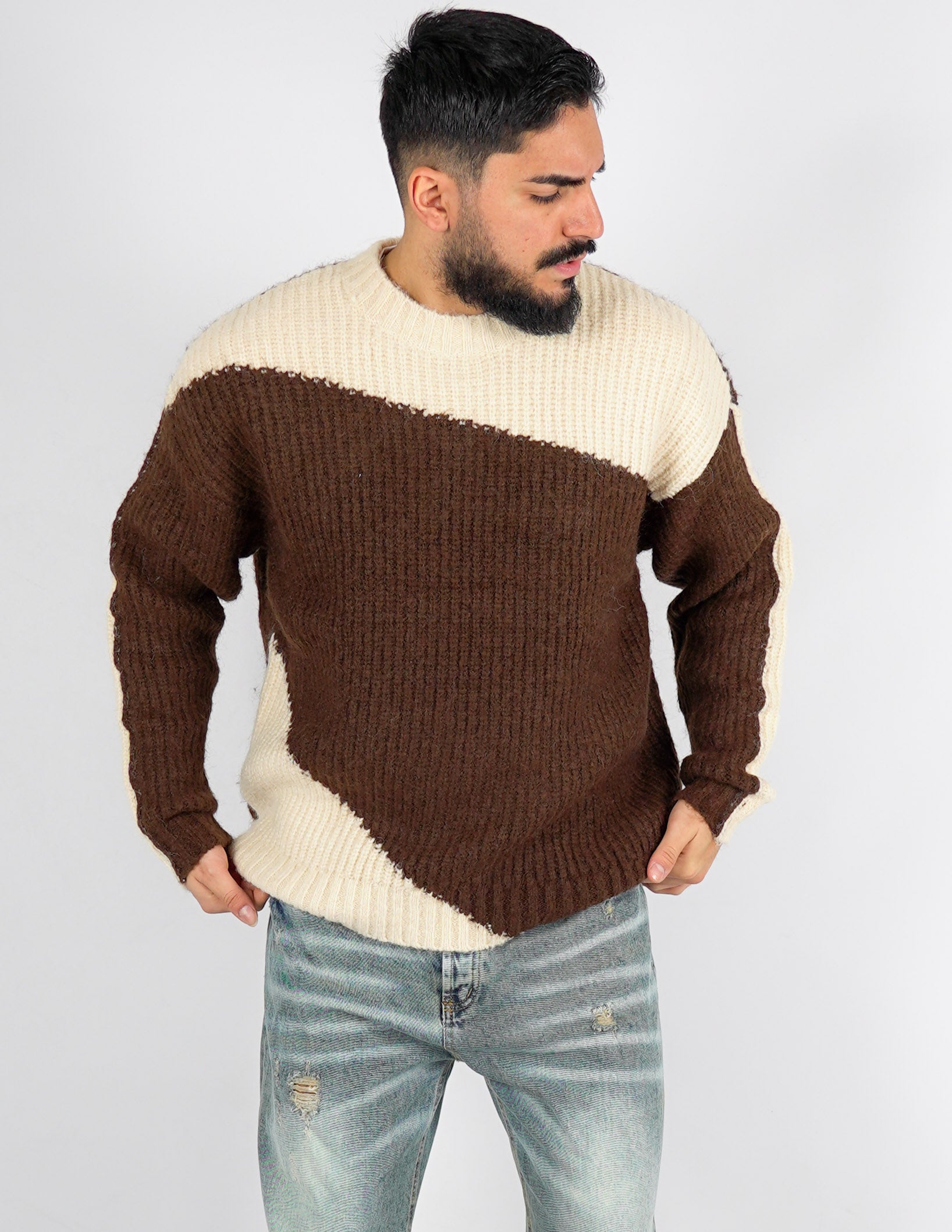 Maglione pesante in tarsio