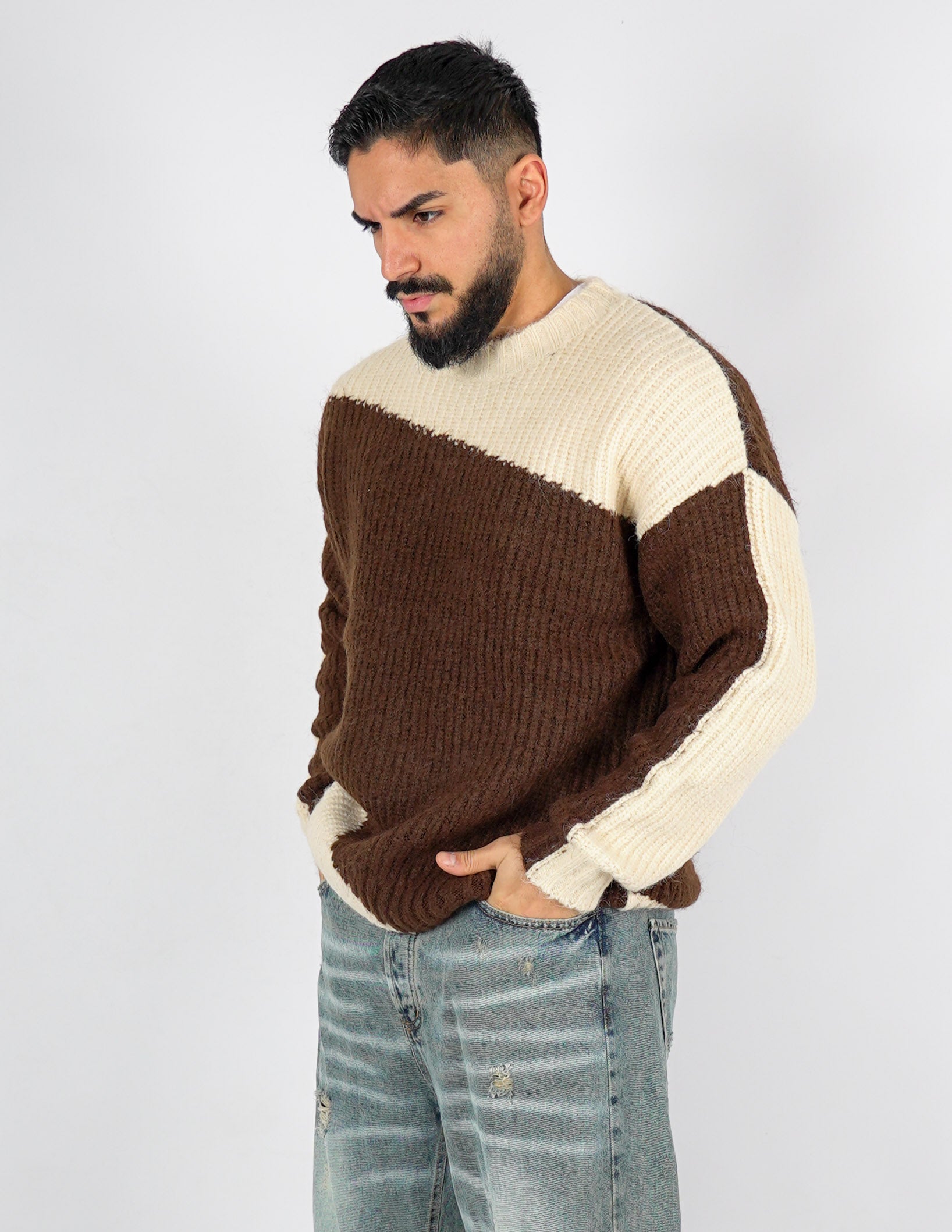 Maglione pesante in tarsio