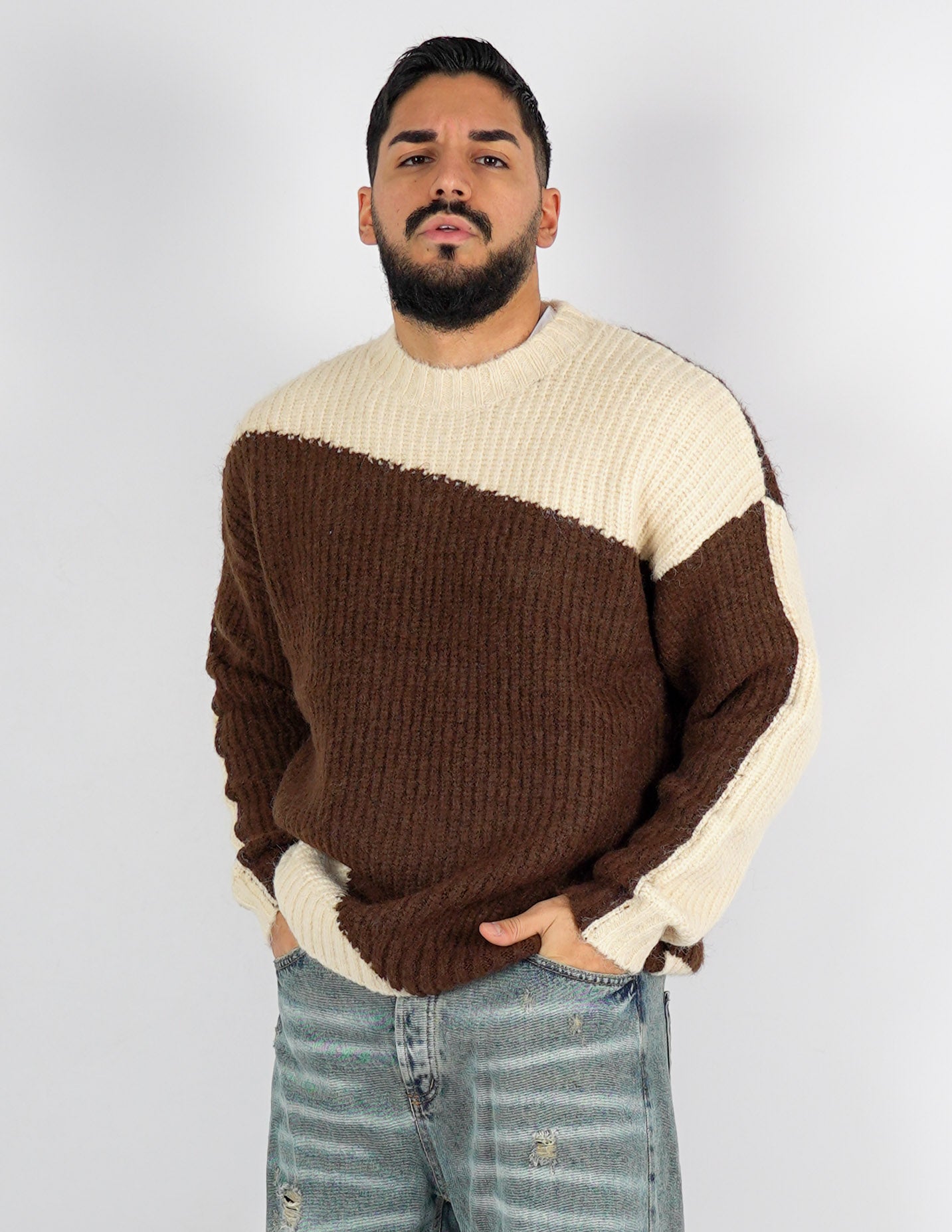 Maglione pesante in tarsio