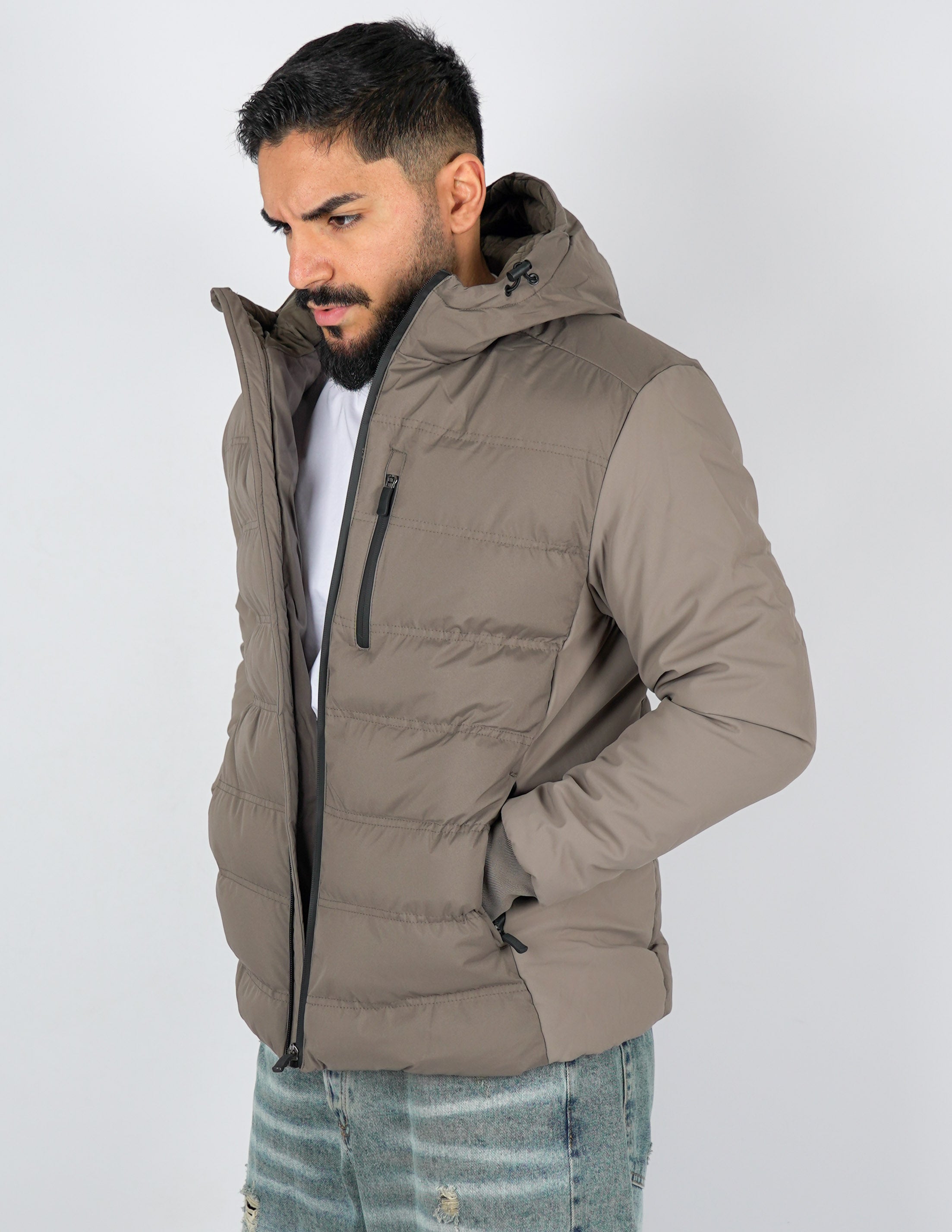 Giubbino uomo imbottito con cerniera