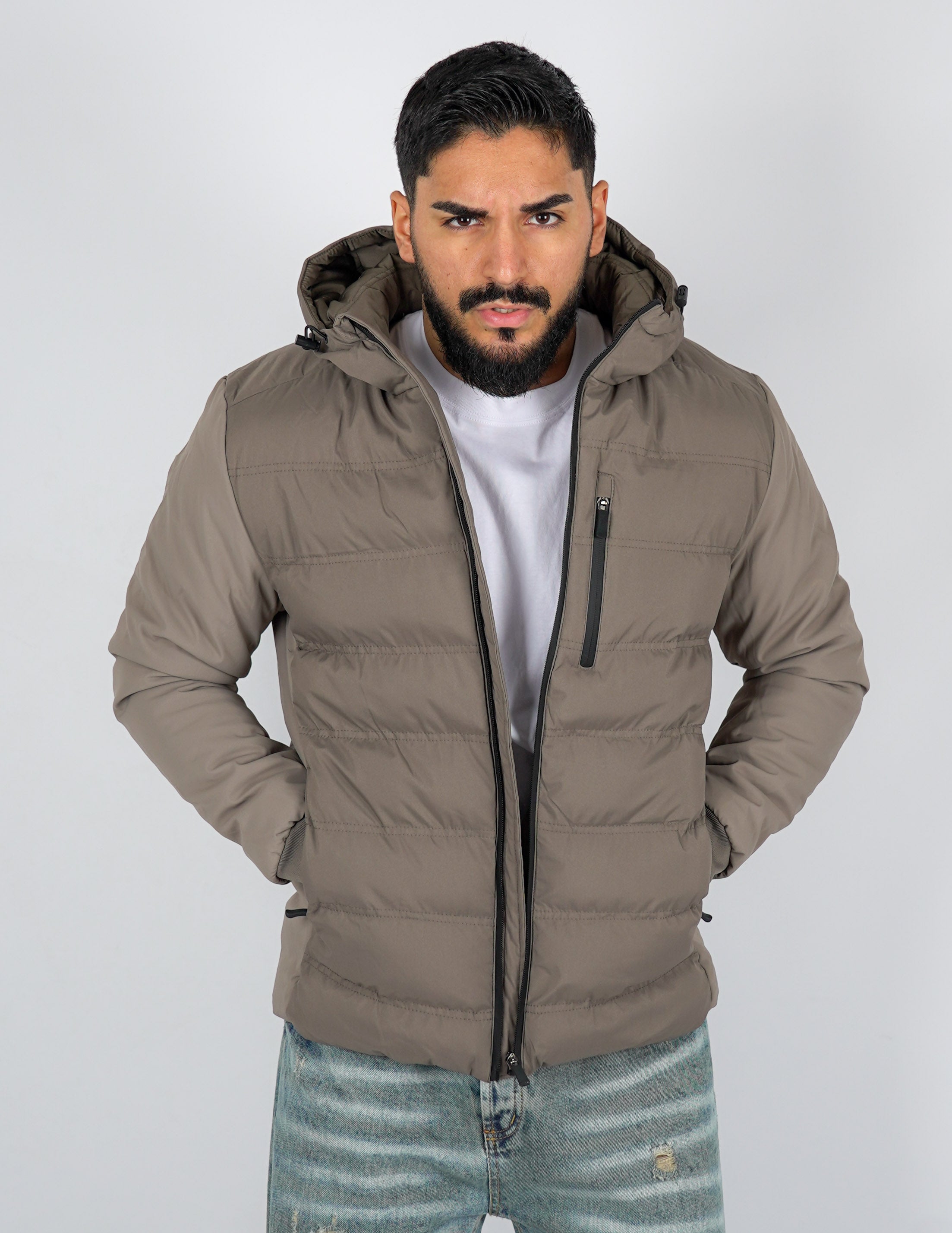 Giubbino uomo imbottito con cerniera