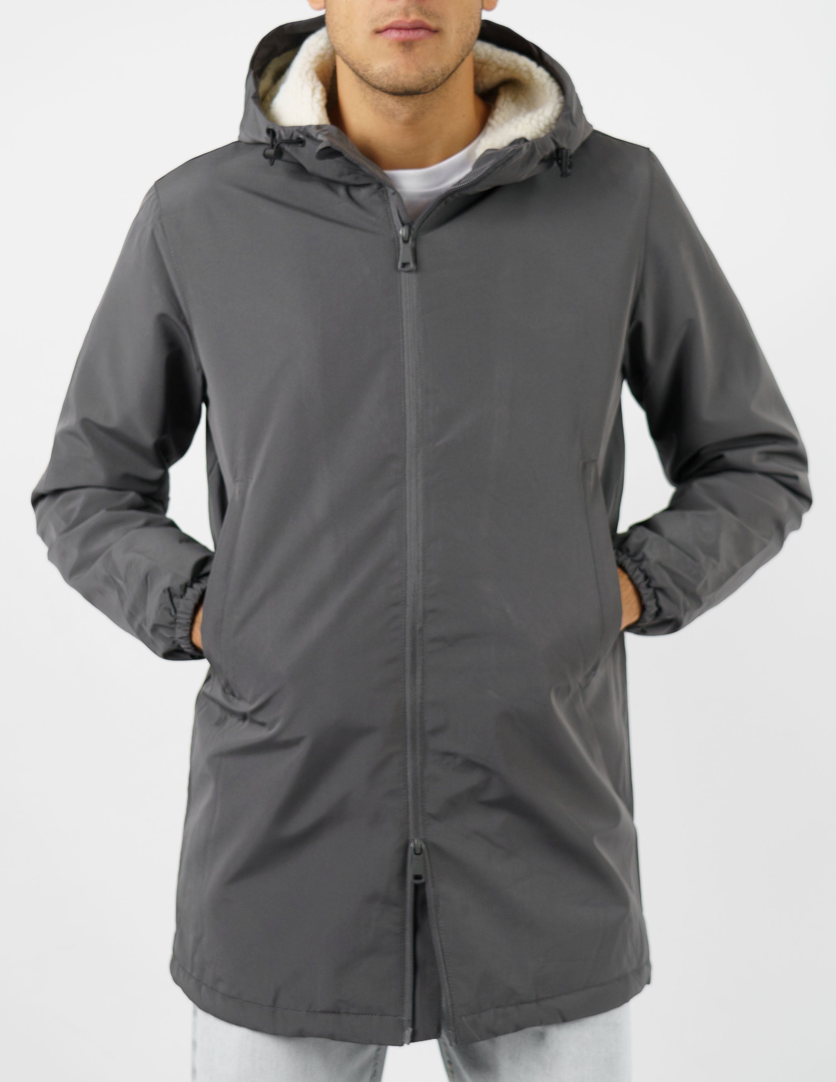 parka con interno di pelliccia
