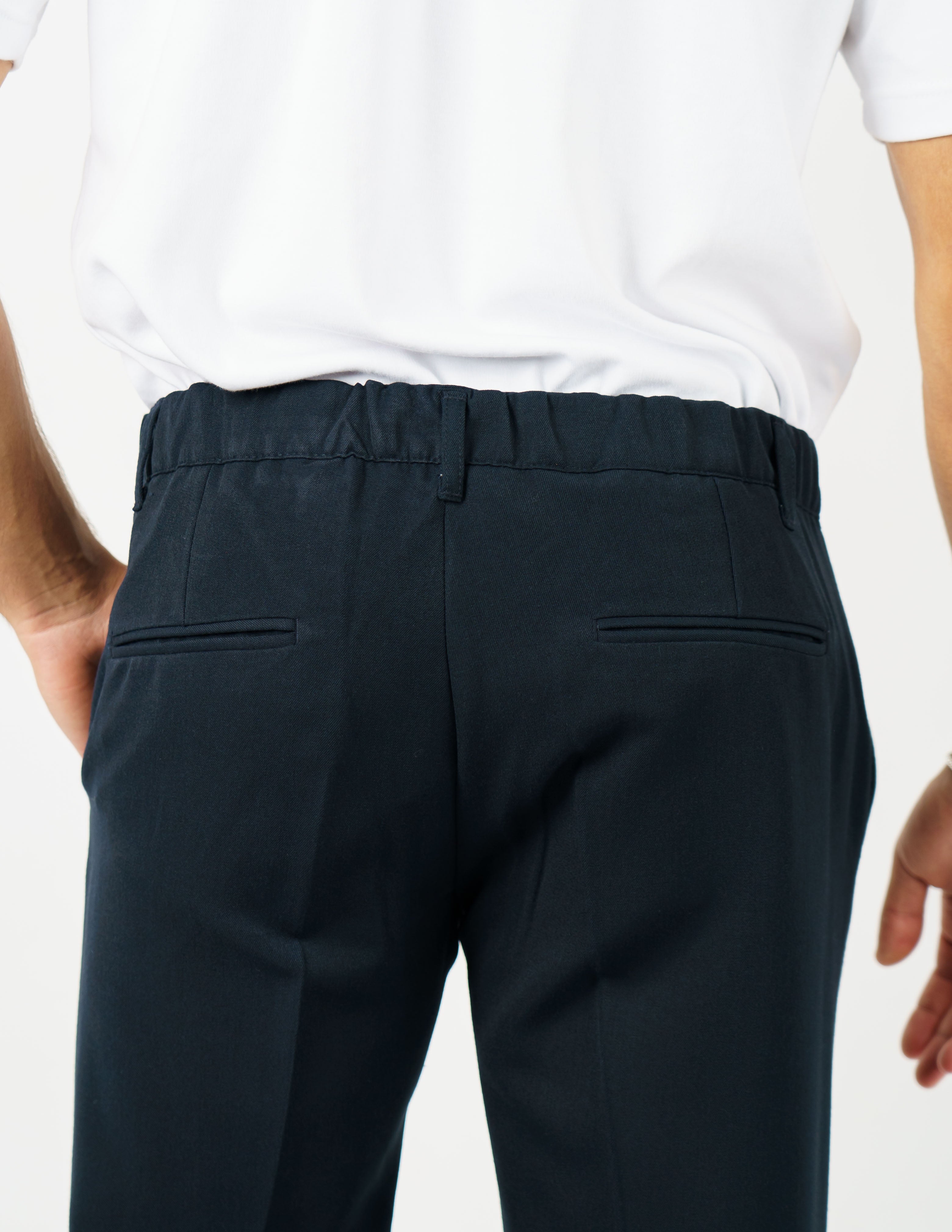 pantalone lungo sartoriale con elastico