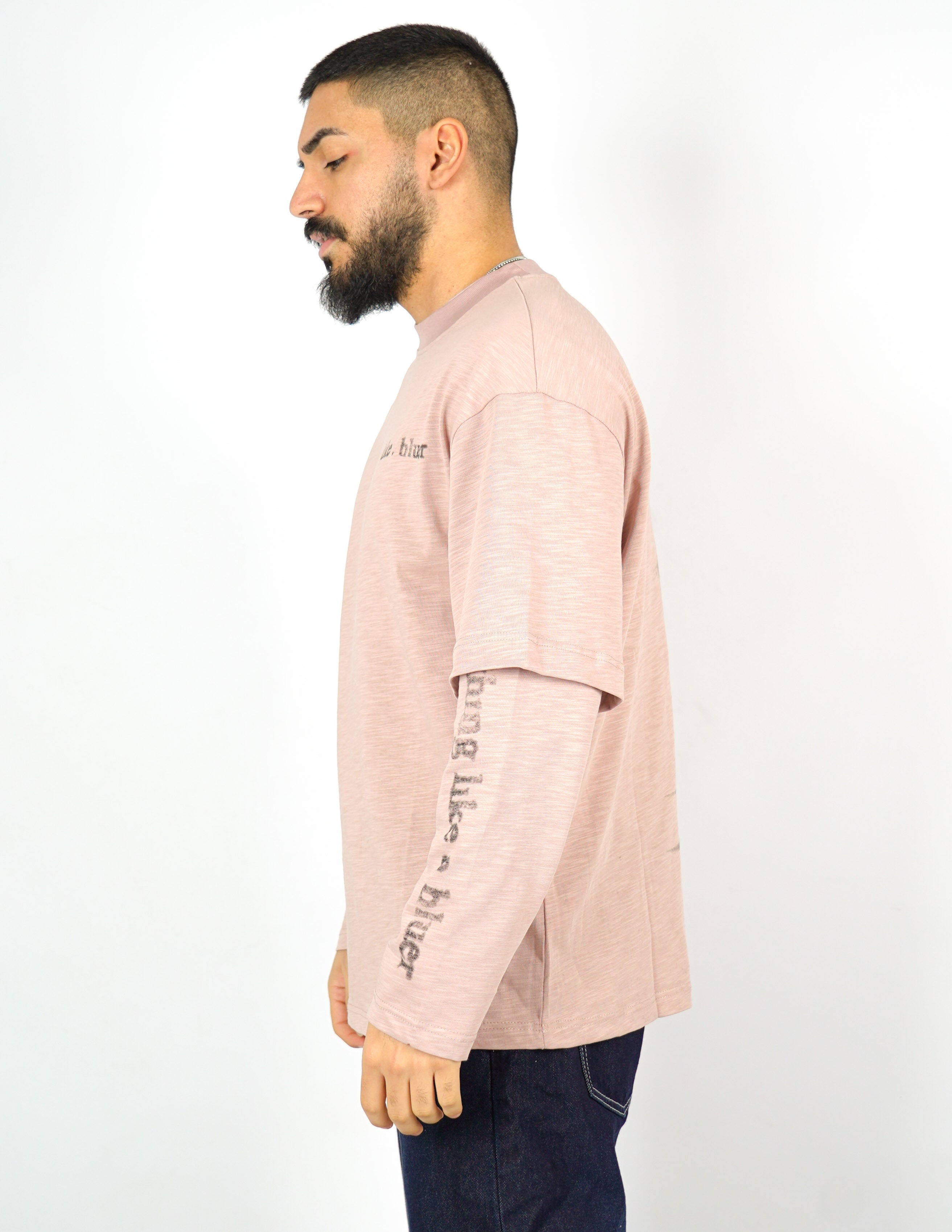 LONG SLEEVE TINTA UNITA CON STMPA