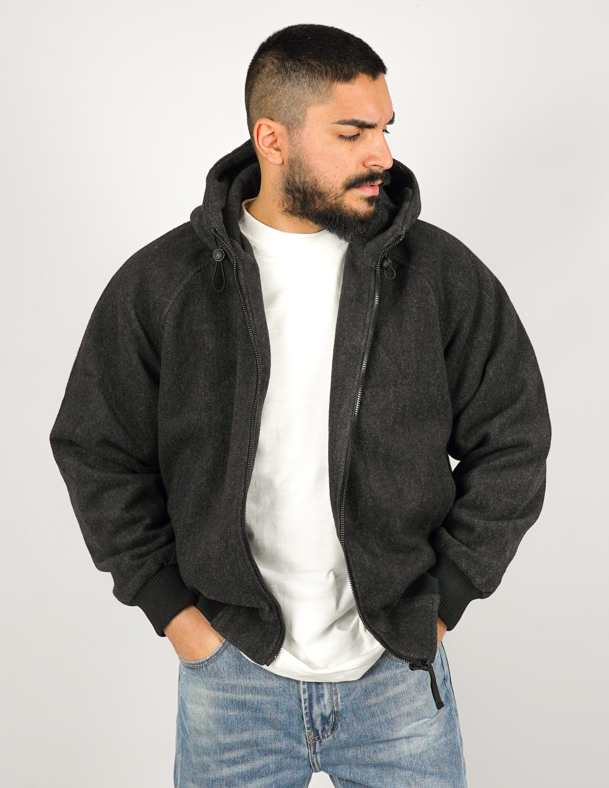 GIUBBINO CON CAPPUCCIO IN PANNO