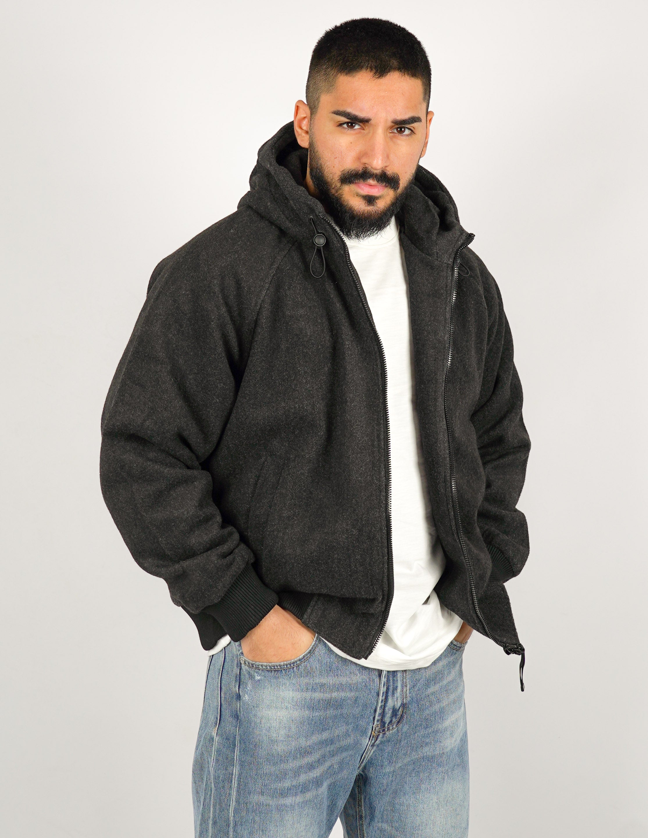 GIUBBINO CON CAPPUCCIO IN PANNO