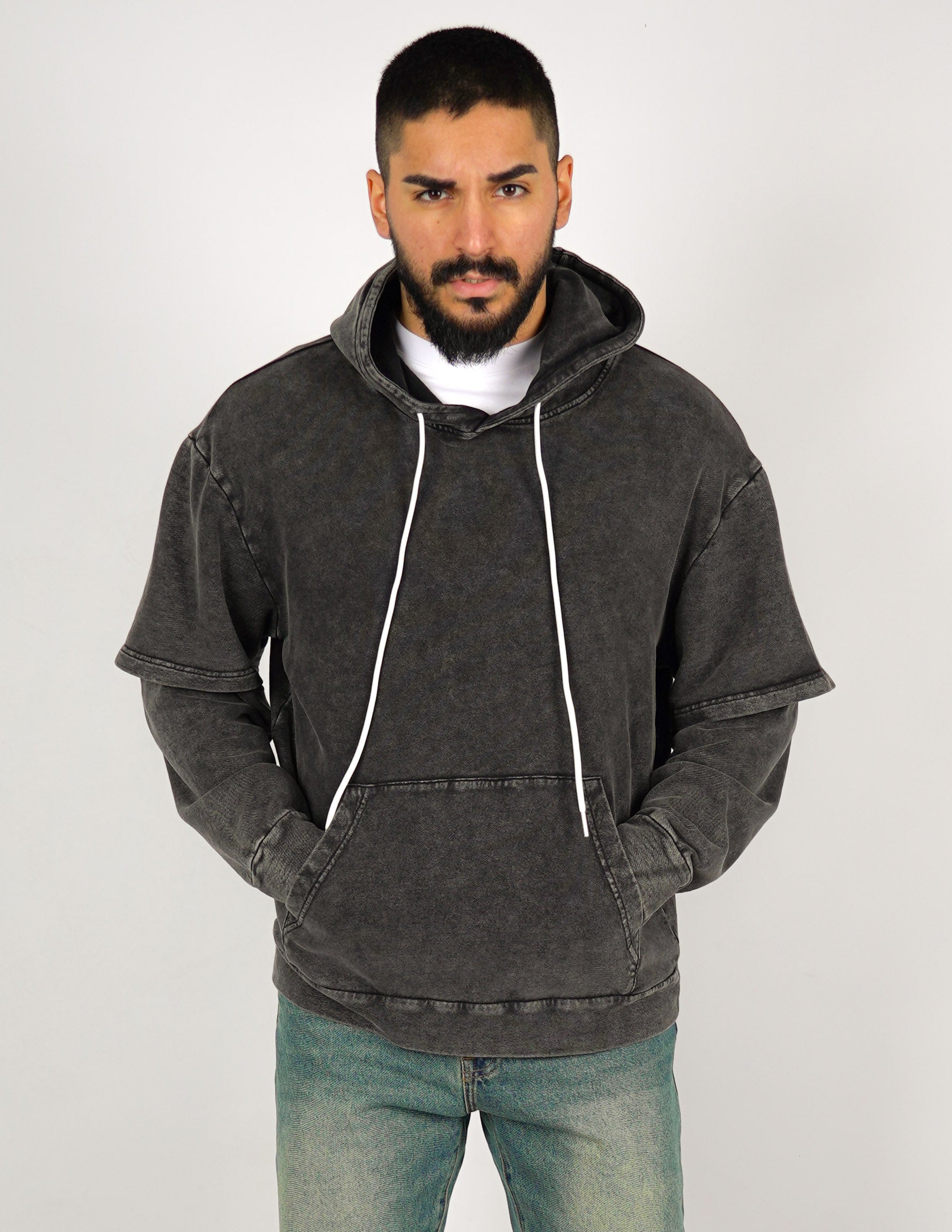 FELPA UOMO CON CAPPUCCIO