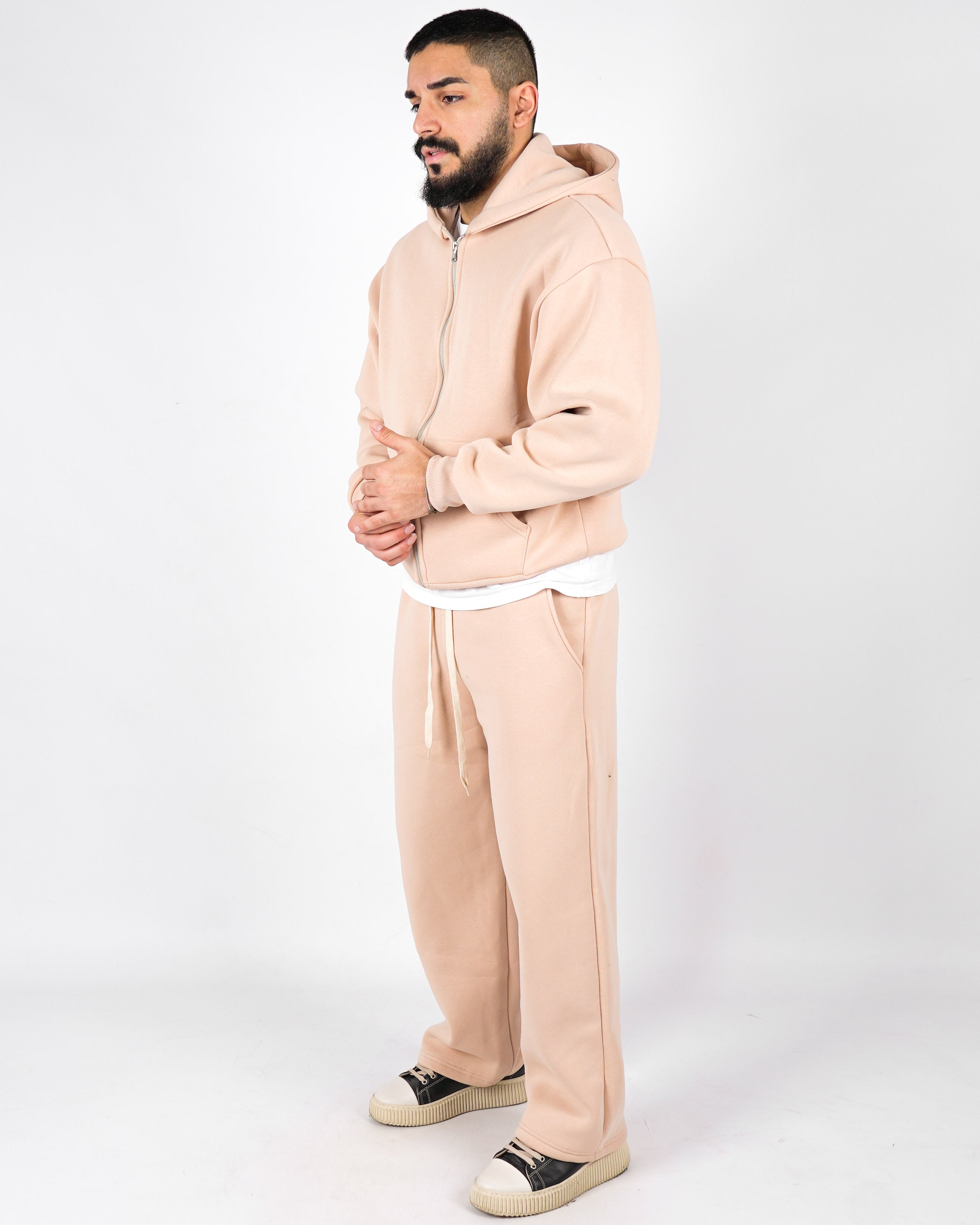 Tuta completa felpa con zip + pantalone baggy