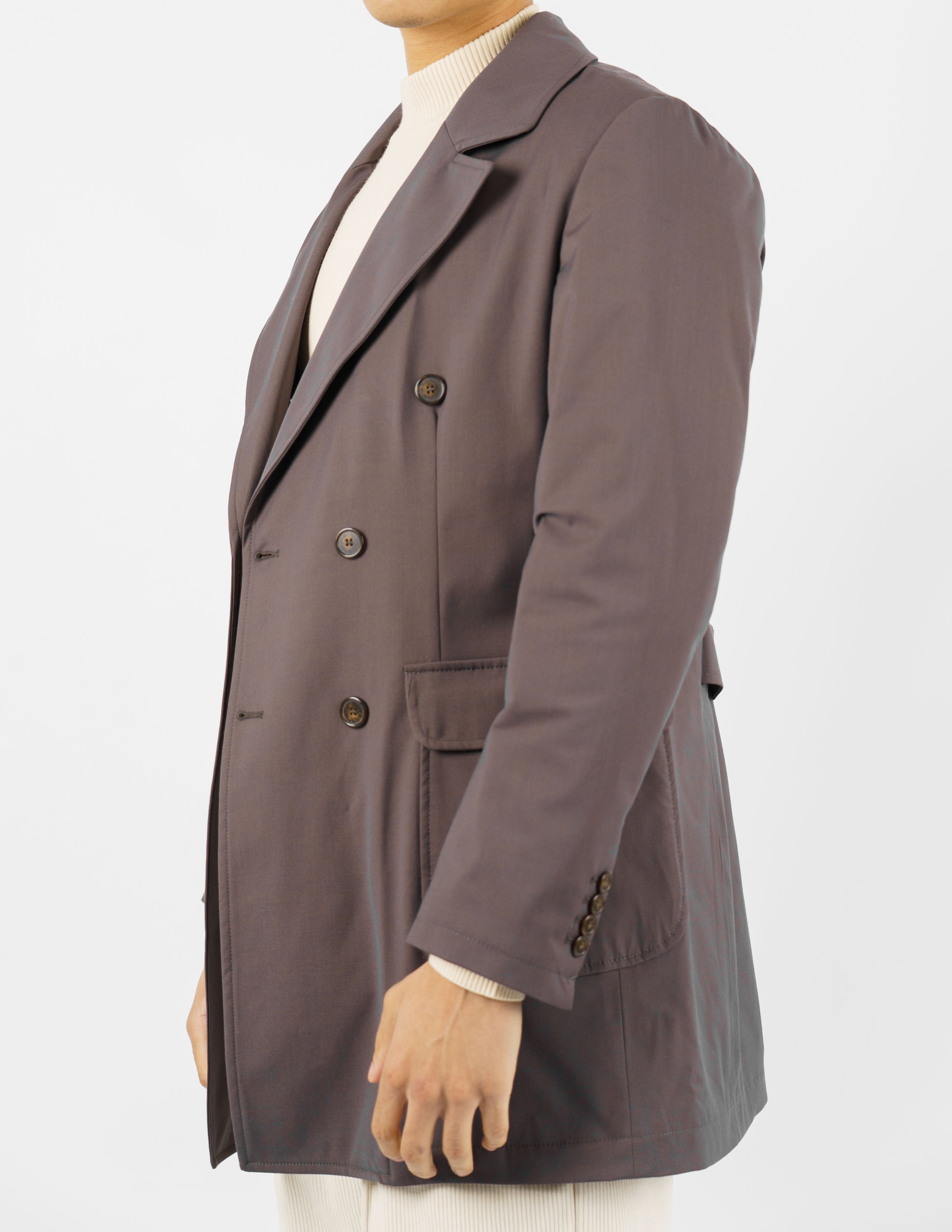 trench doppiopetto imbottito casual