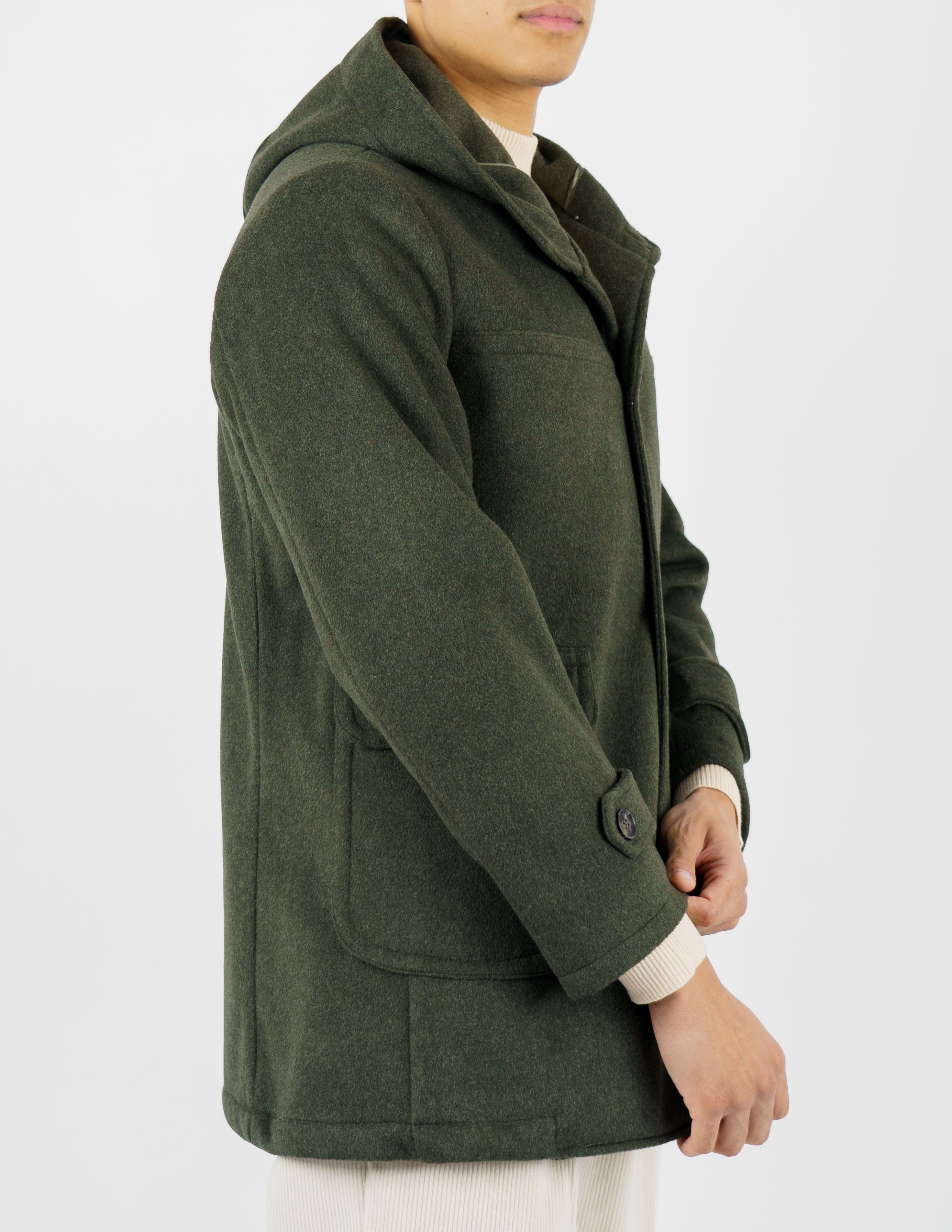 Cappotto uomo con cappuccio