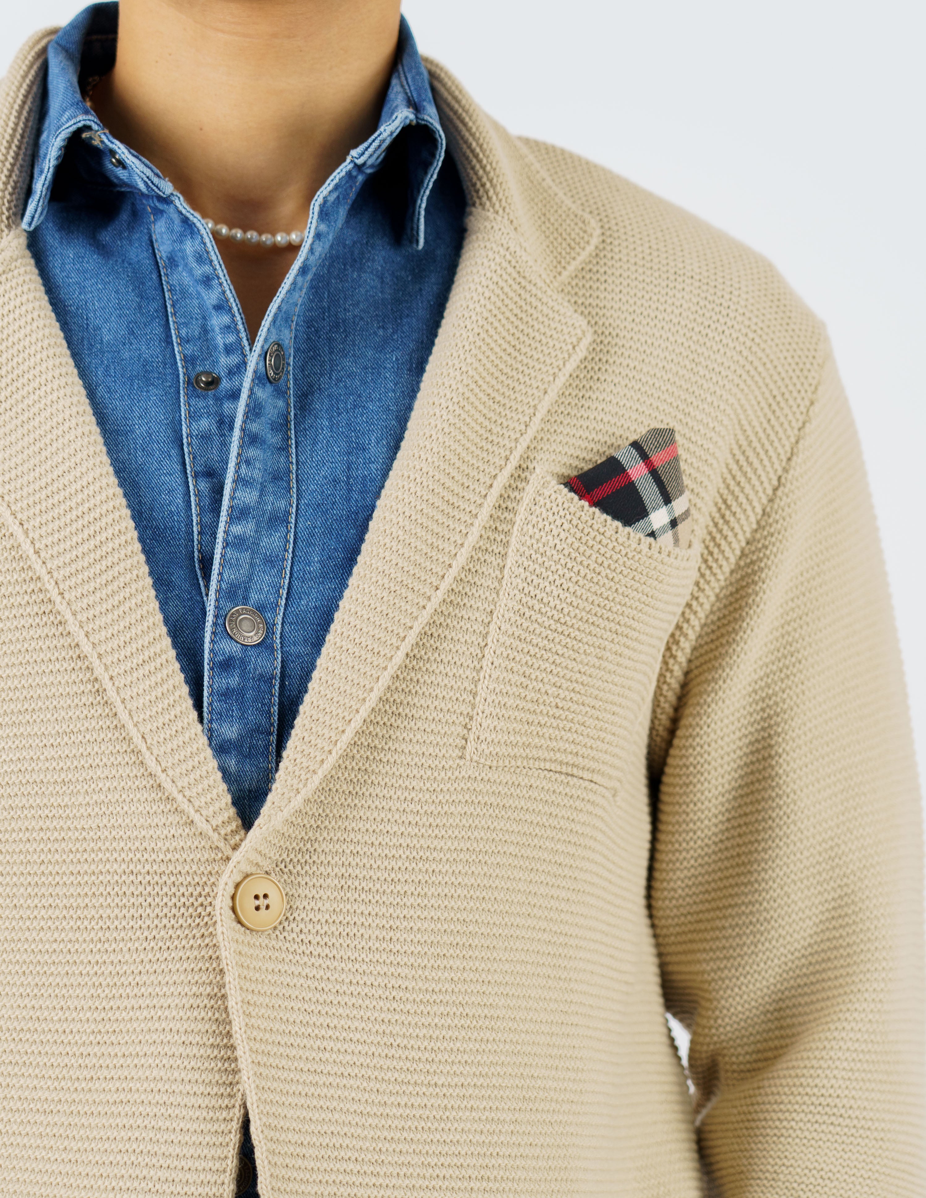 giacca cardigan in misto lana