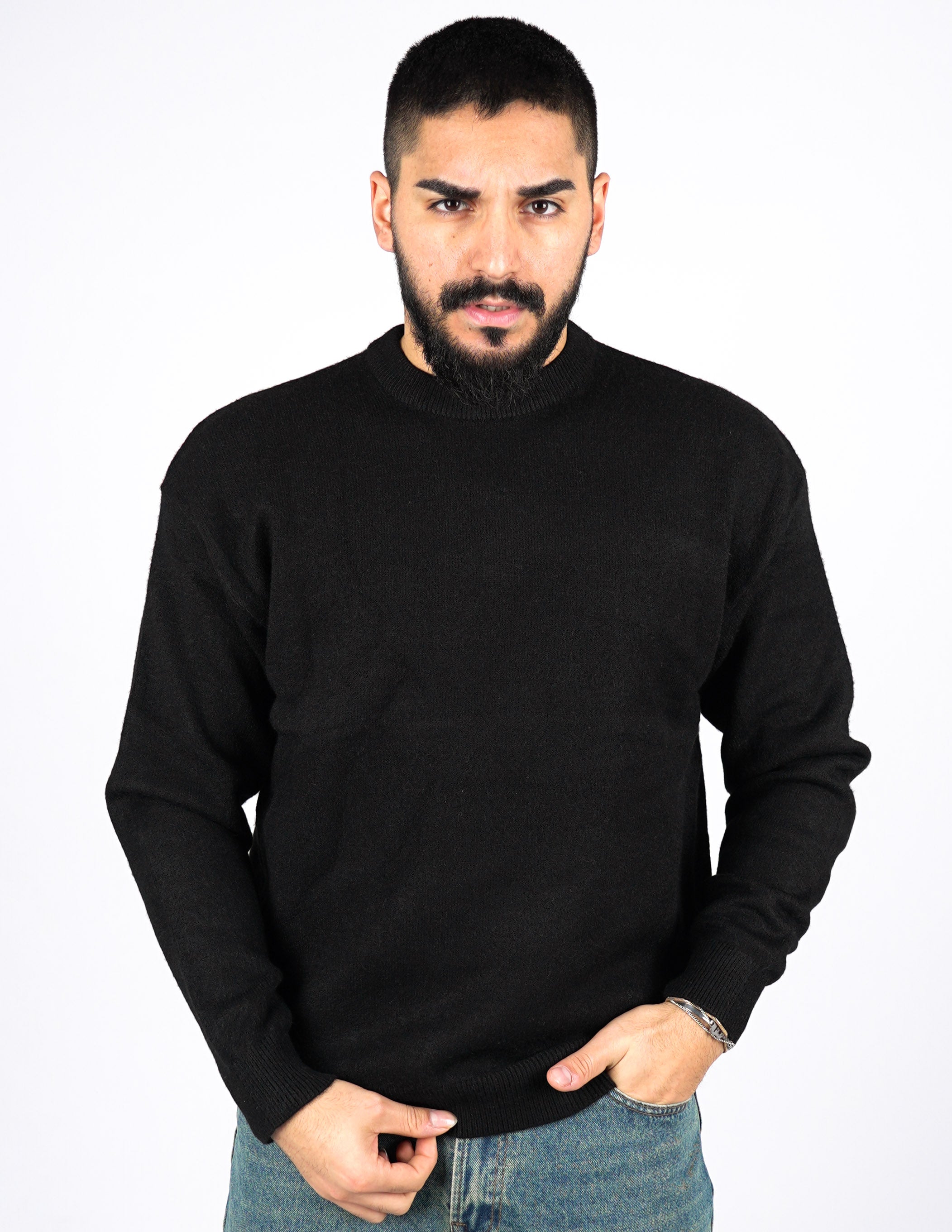 MAGLIONE GIROCOLLO BASIC