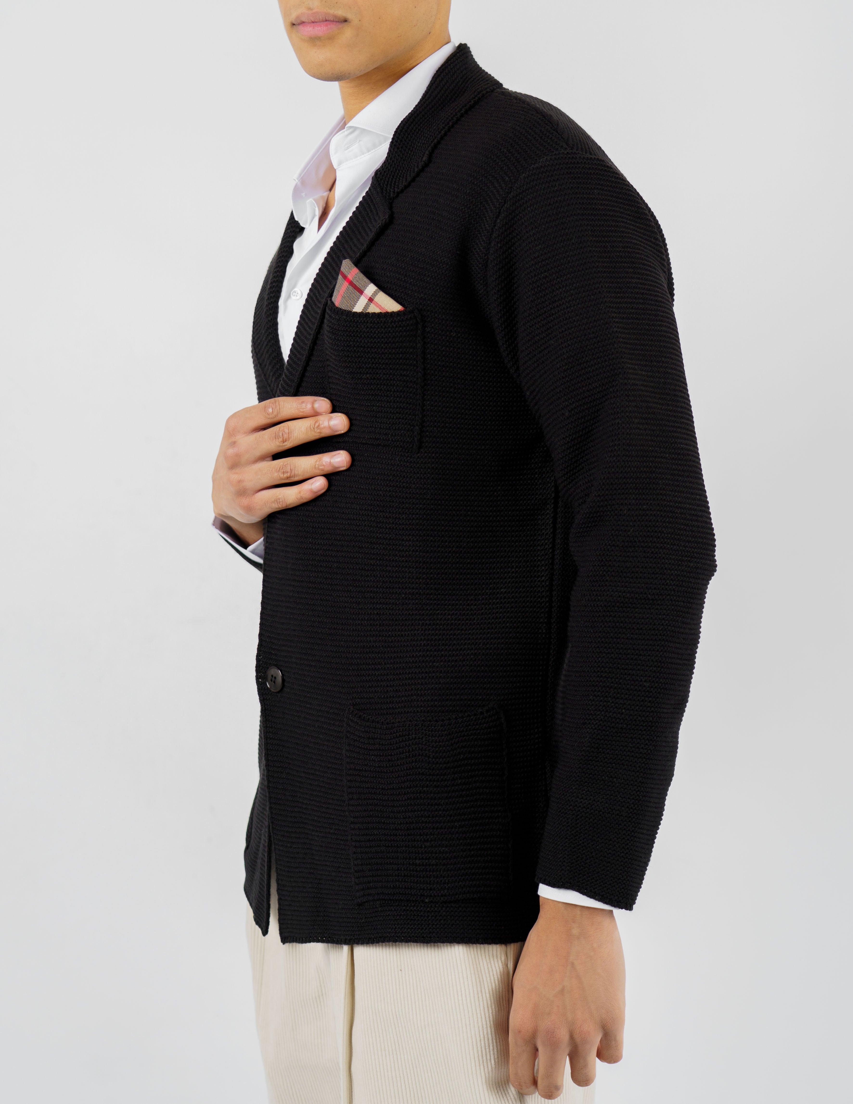 giacca cardigan in misto lana