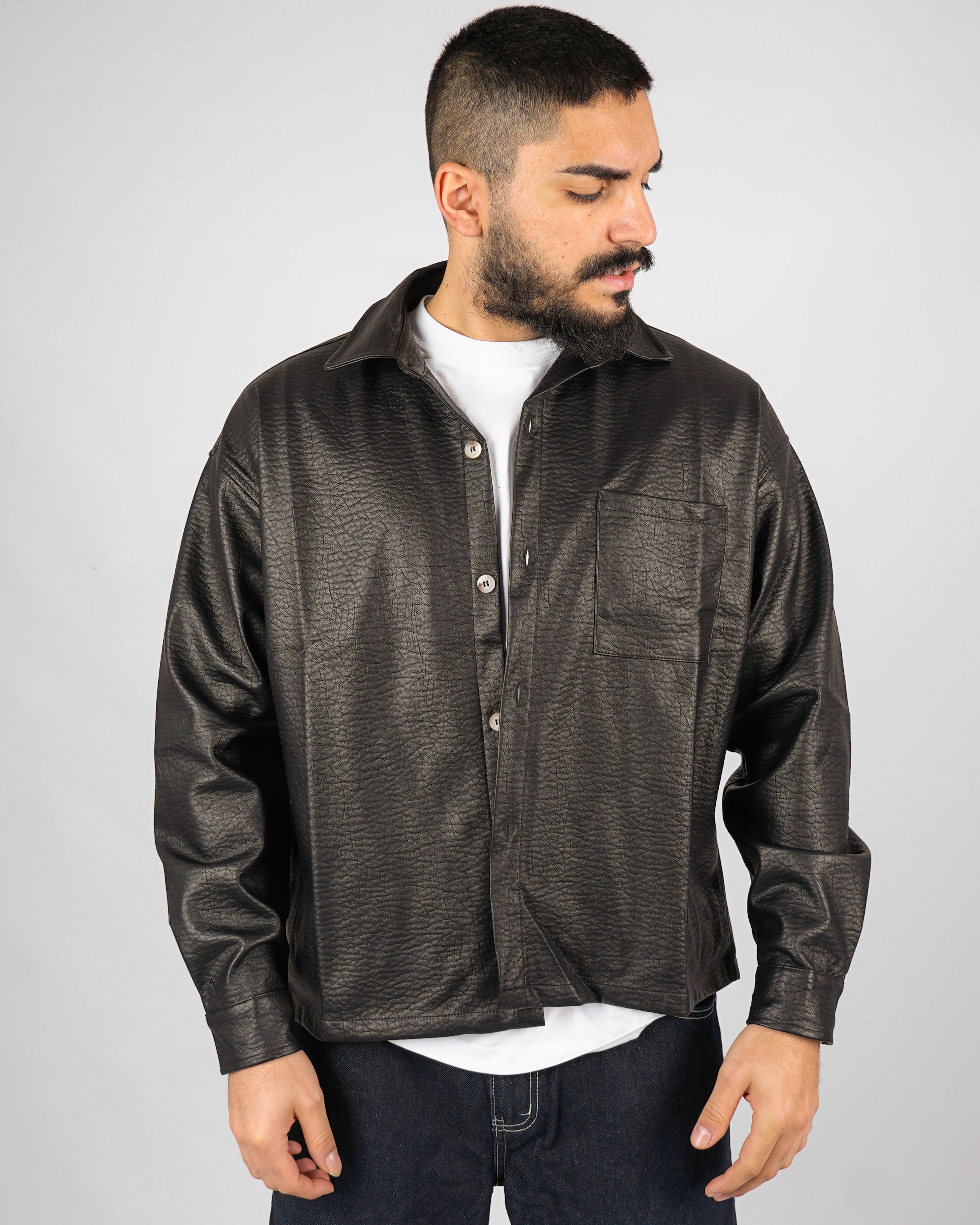 OVERSHIRT IN ECOPELLE