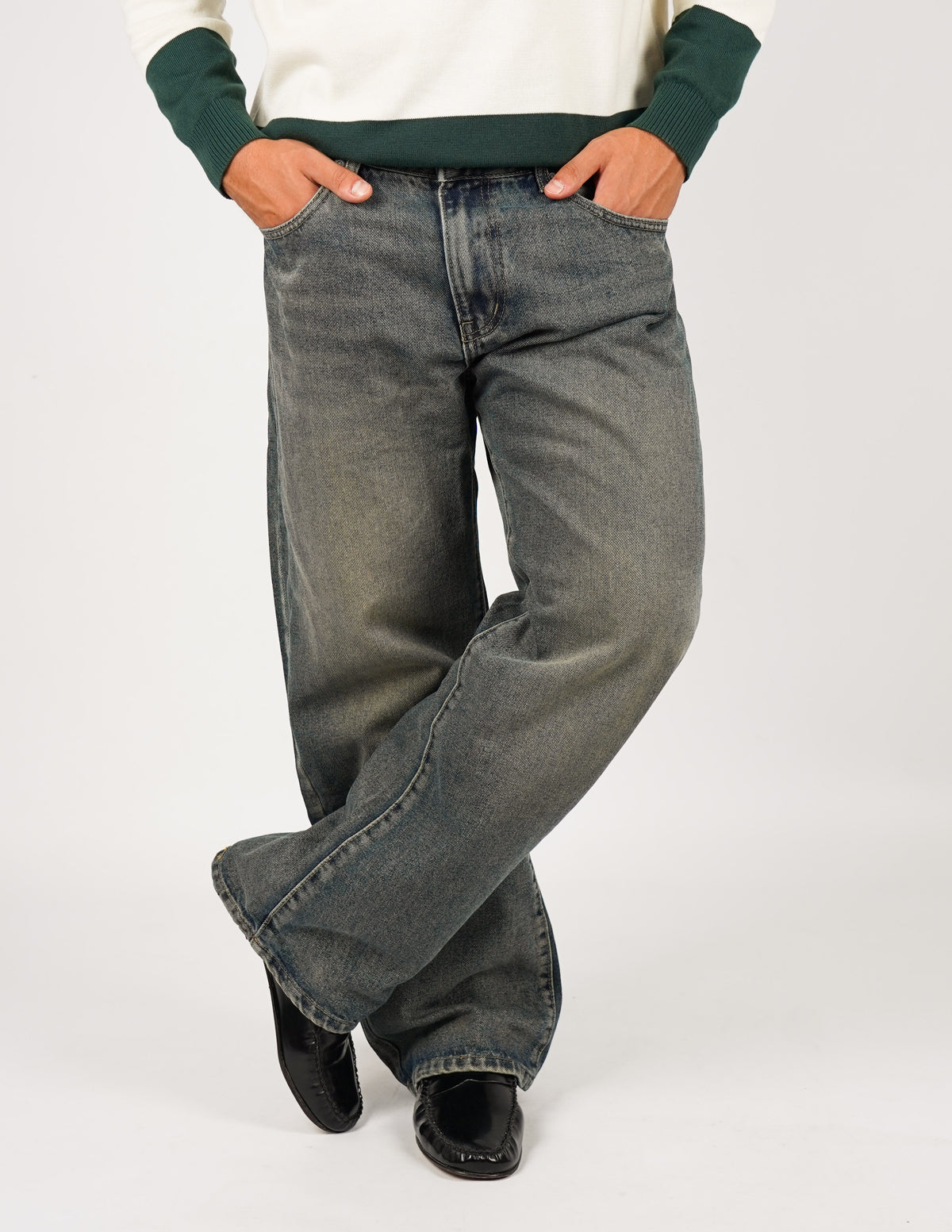 JEANS CINQUE TASCHE BAGGY FIT