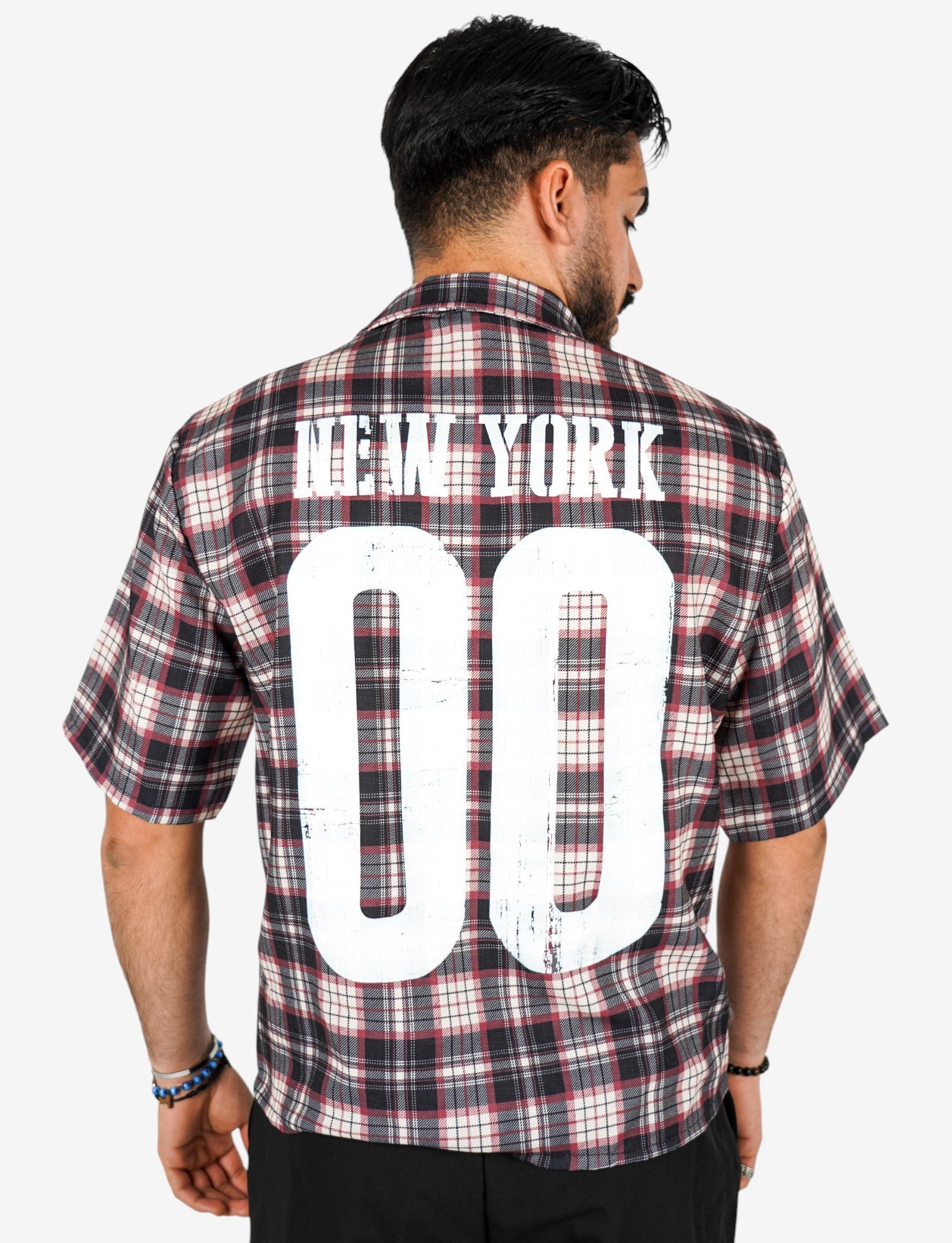 Camicia crop fit a quadri