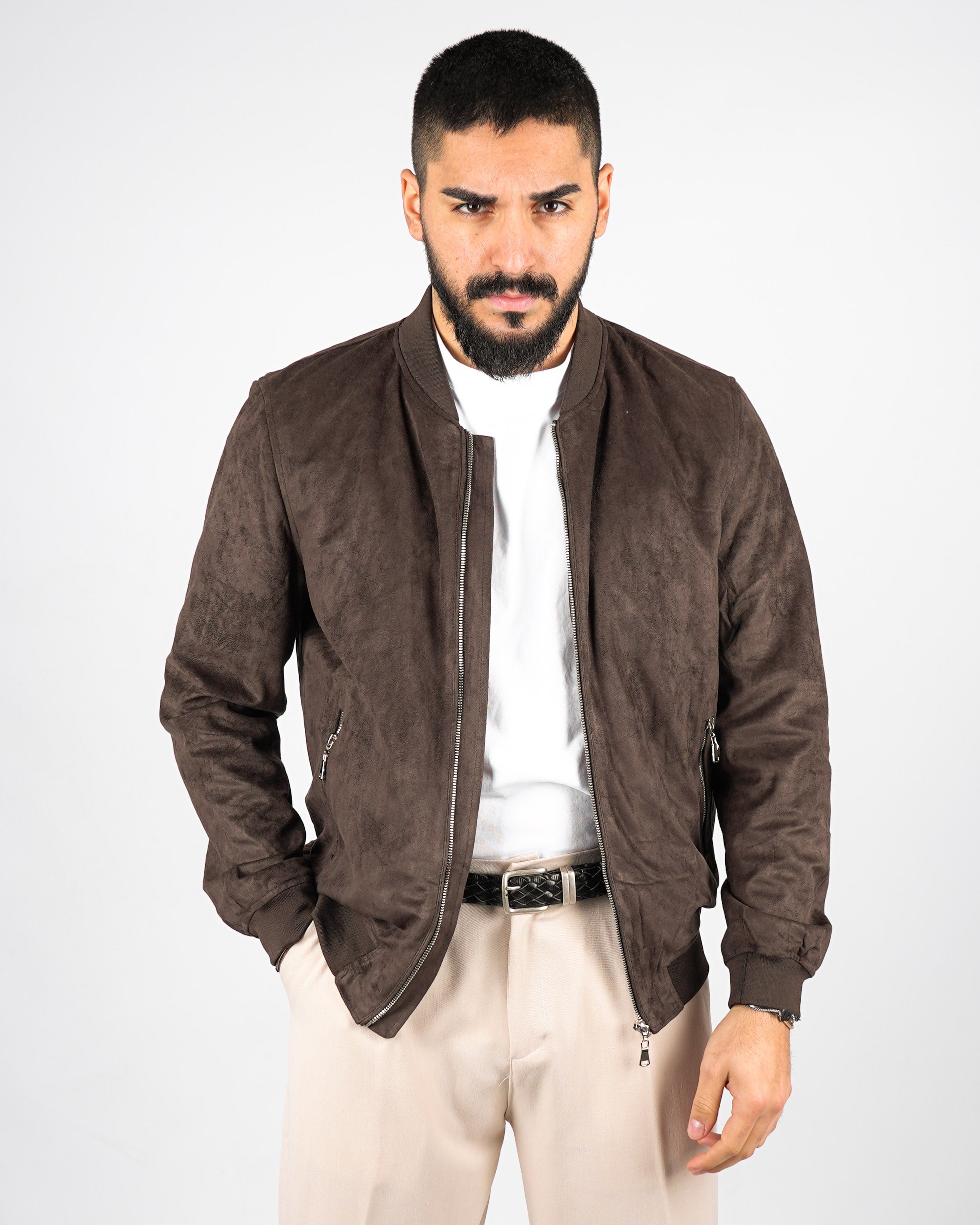 GIUBBINO UOMO IN CAMOSCIO COLLEGE