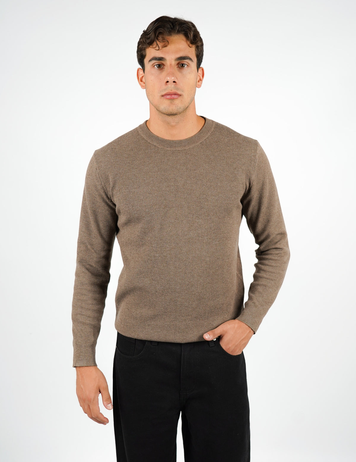 MAGLIONE STRUTTURATO GIROCOLLO