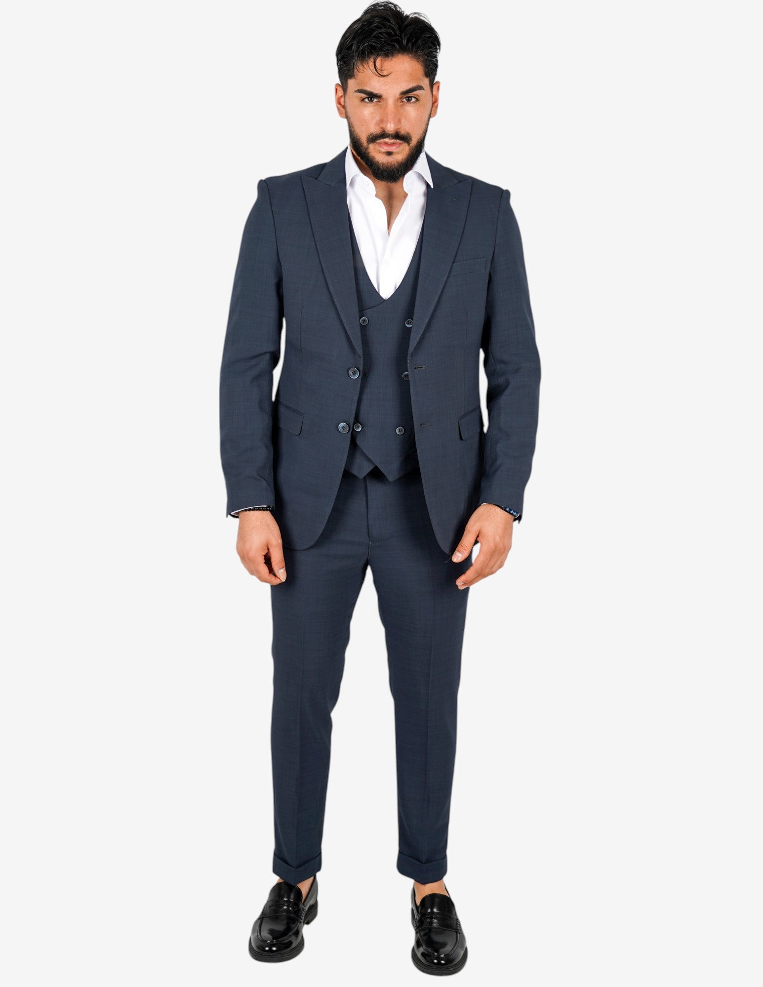 Abito elegante monopetto tre pezzi