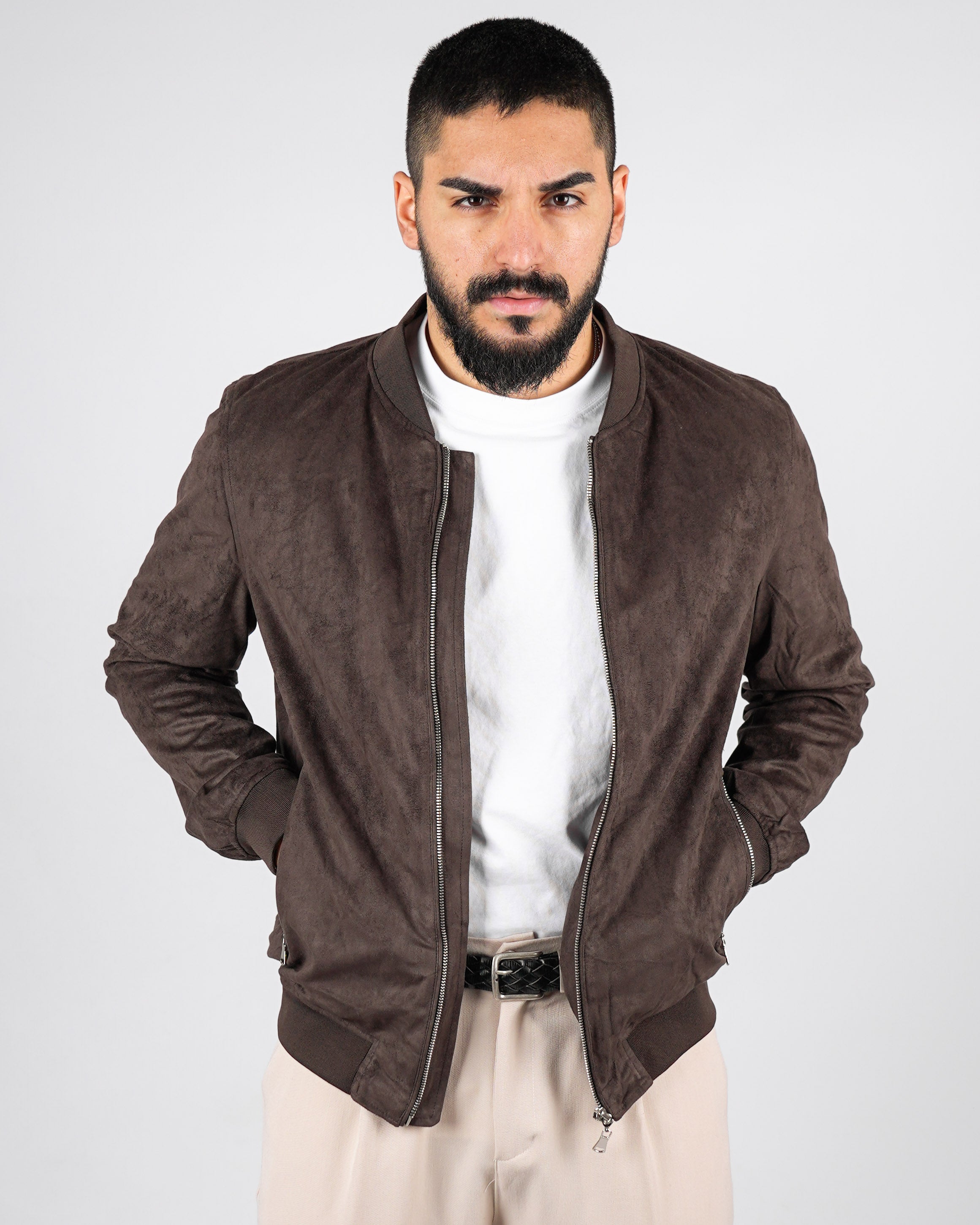 GIUBBINO UOMO IN CAMOSCIO COLLEGE