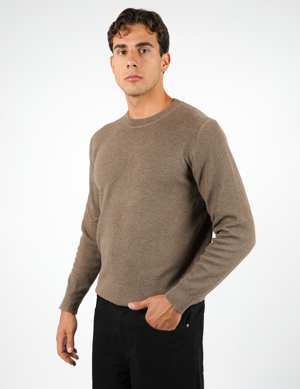 MAGLIONE STRUTTURATO GIROCOLLO